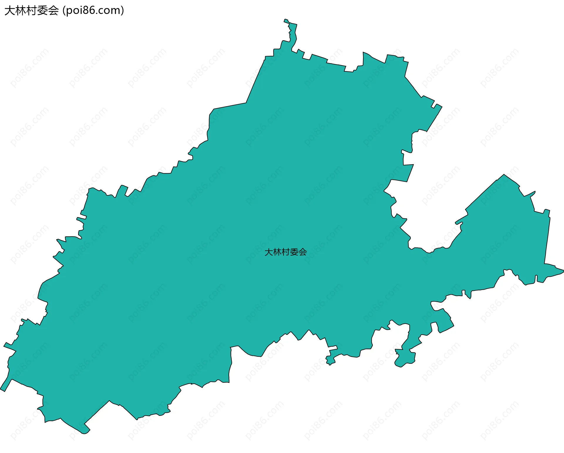 大林村委会边界地图