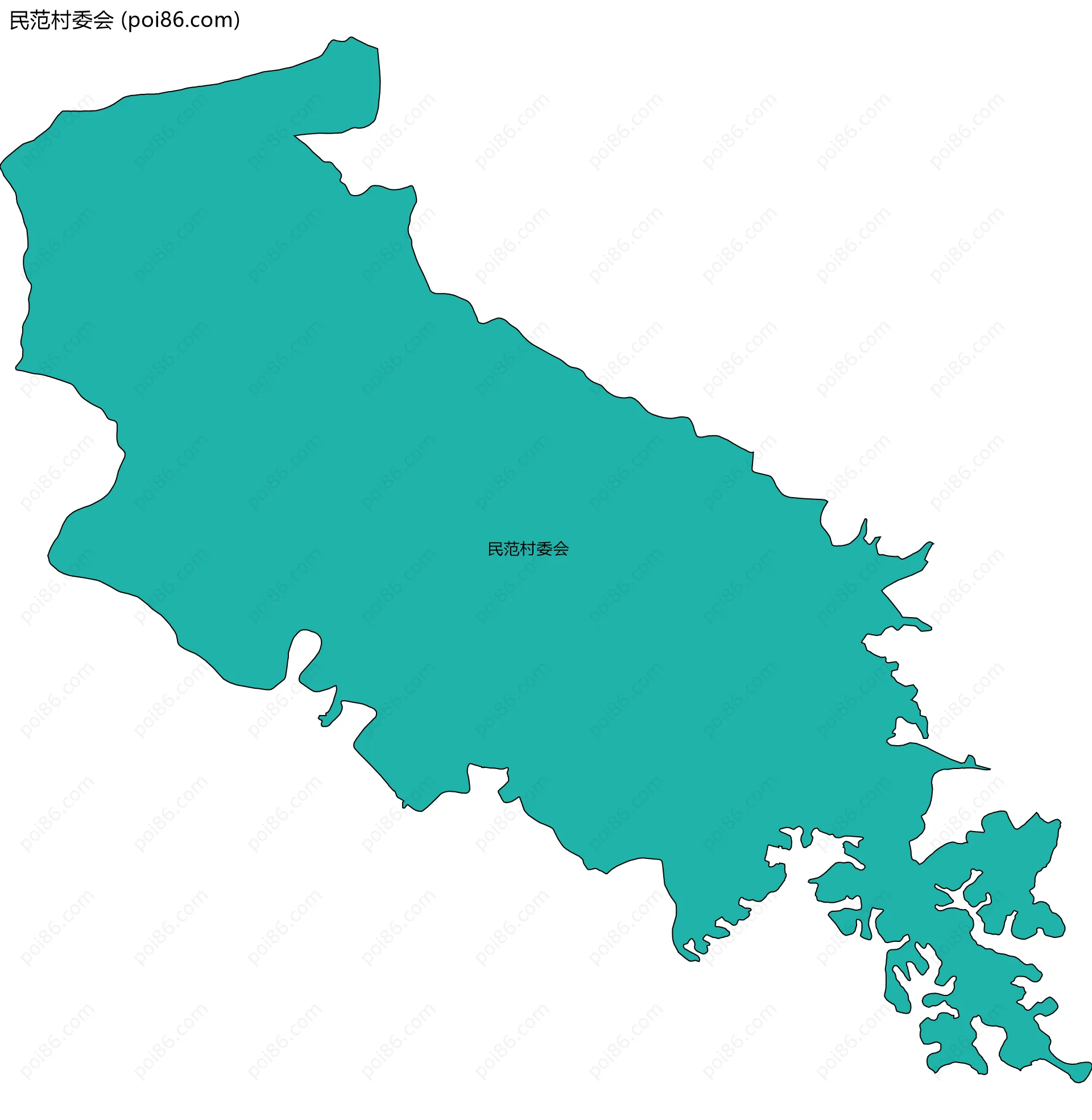 民范村委会边界地图