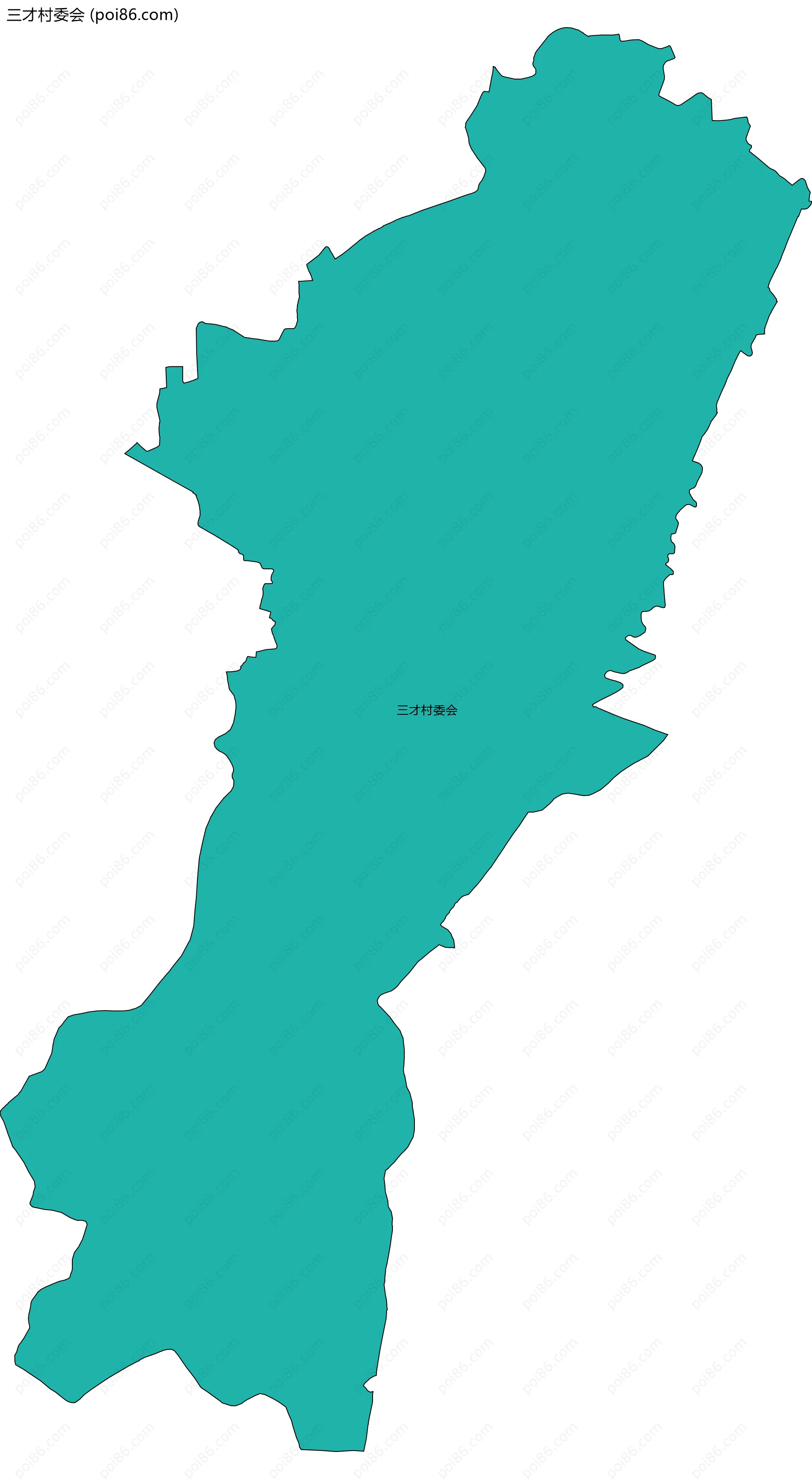 三才村委会边界地图