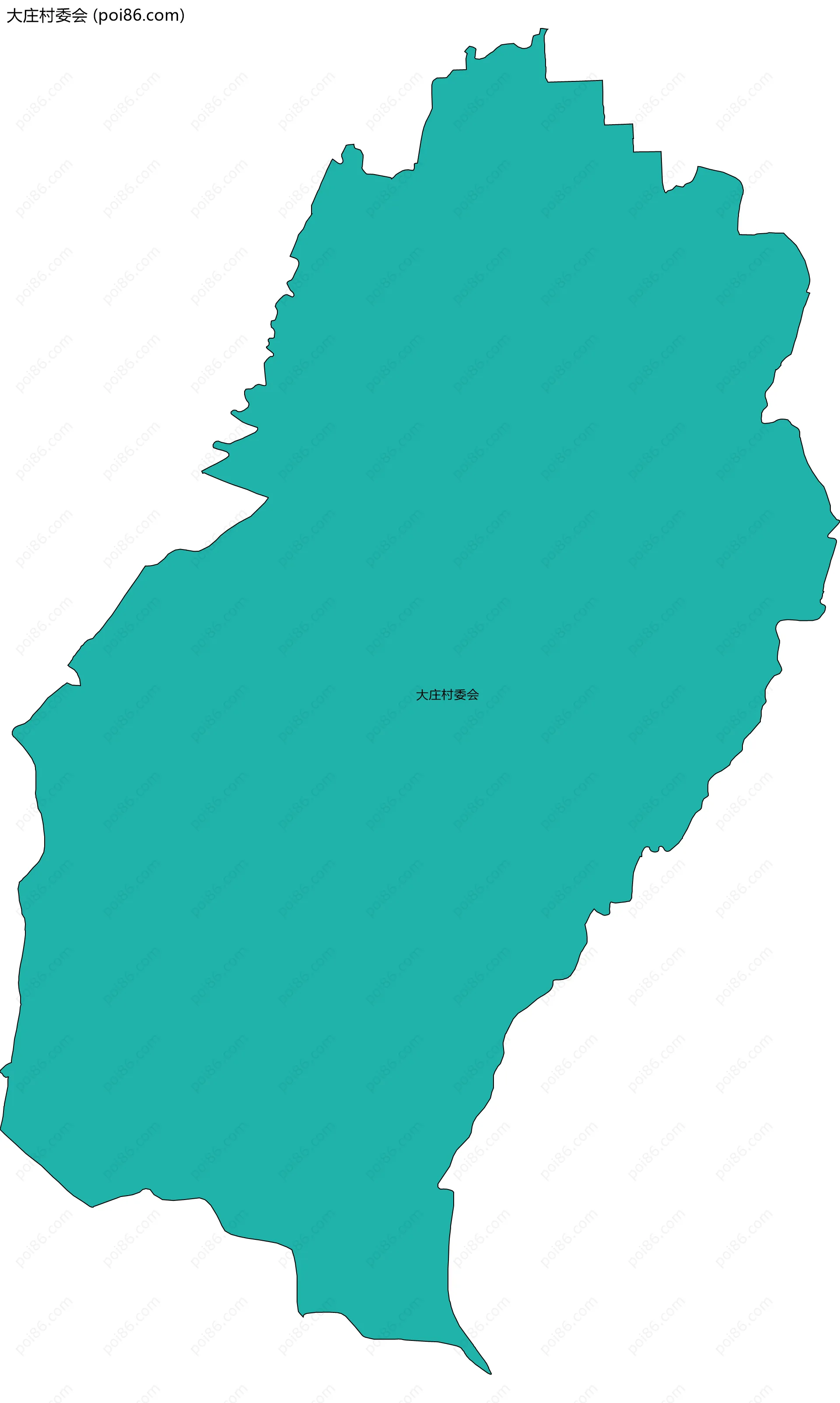 大庄村委会边界地图