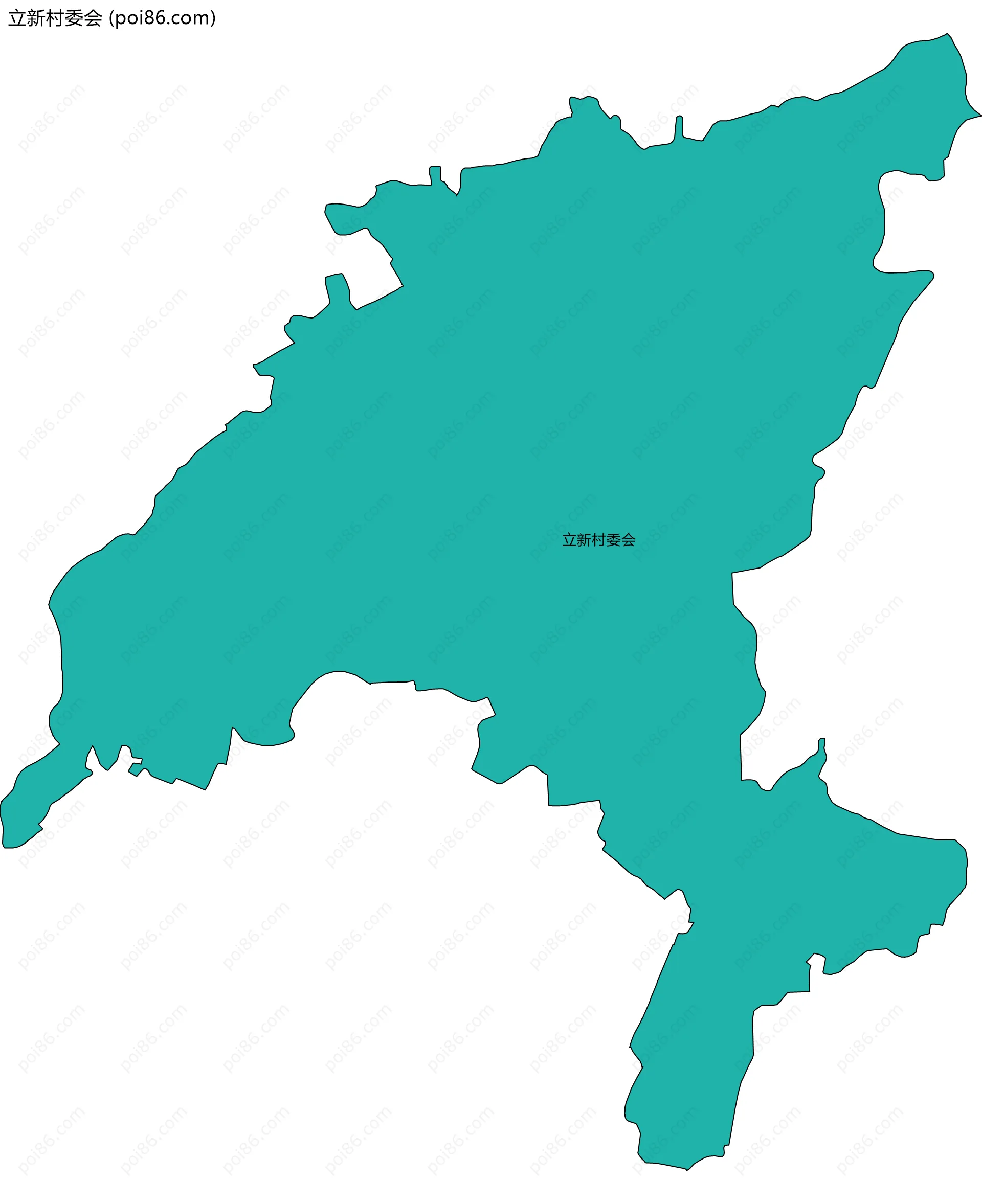 立新村委会边界地图