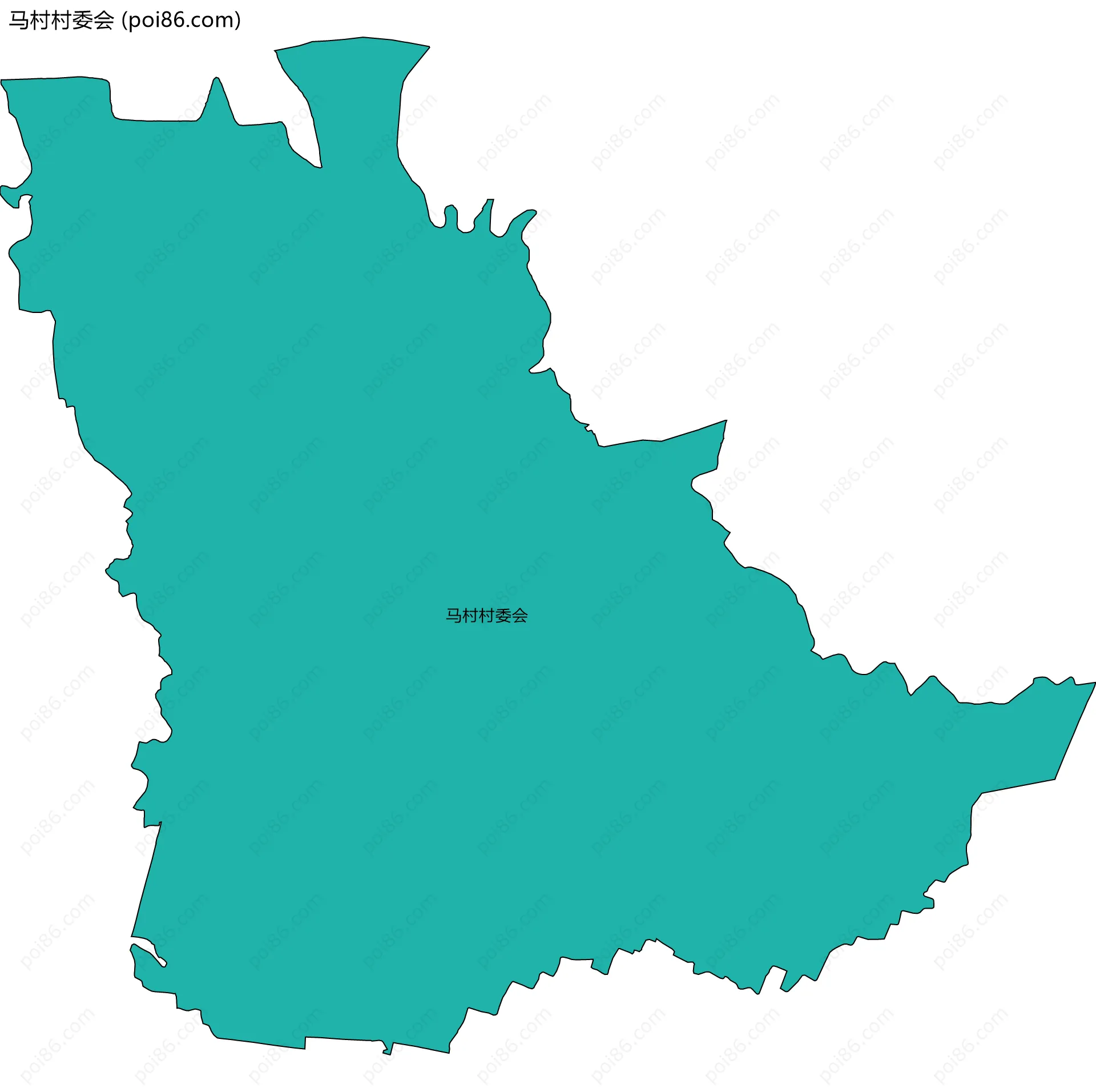 马村村委会边界地图