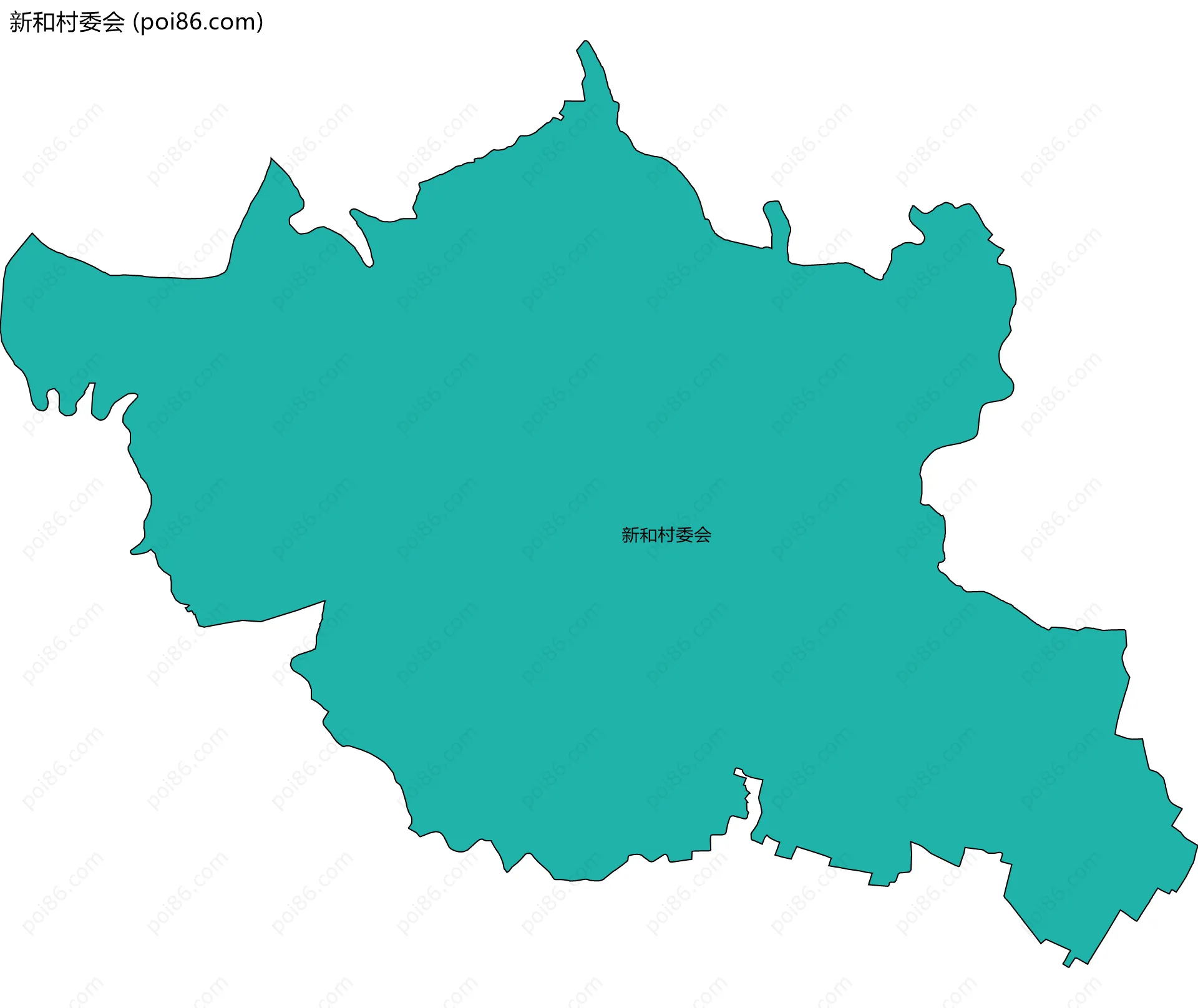 新和村委会边界地图
