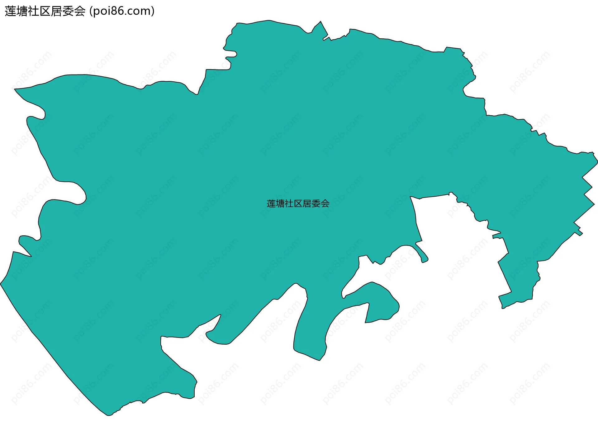 莲塘社区居委会边界地图