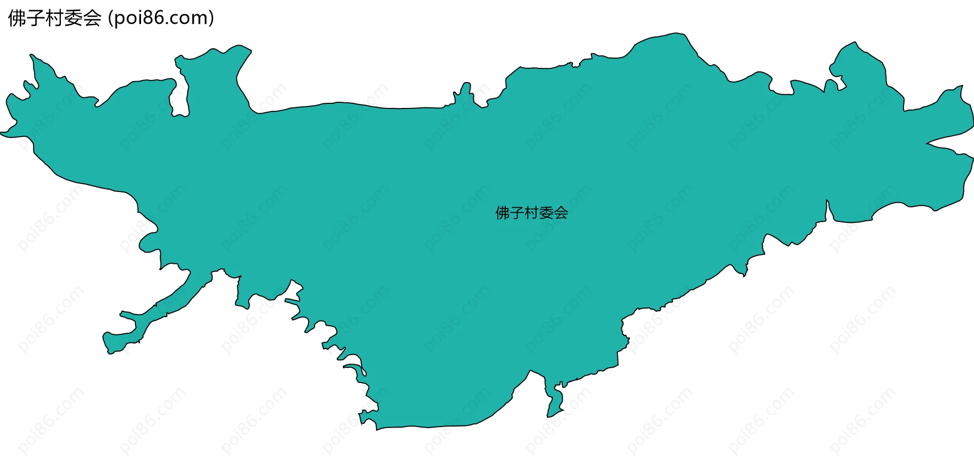 佛子村委会边界地图