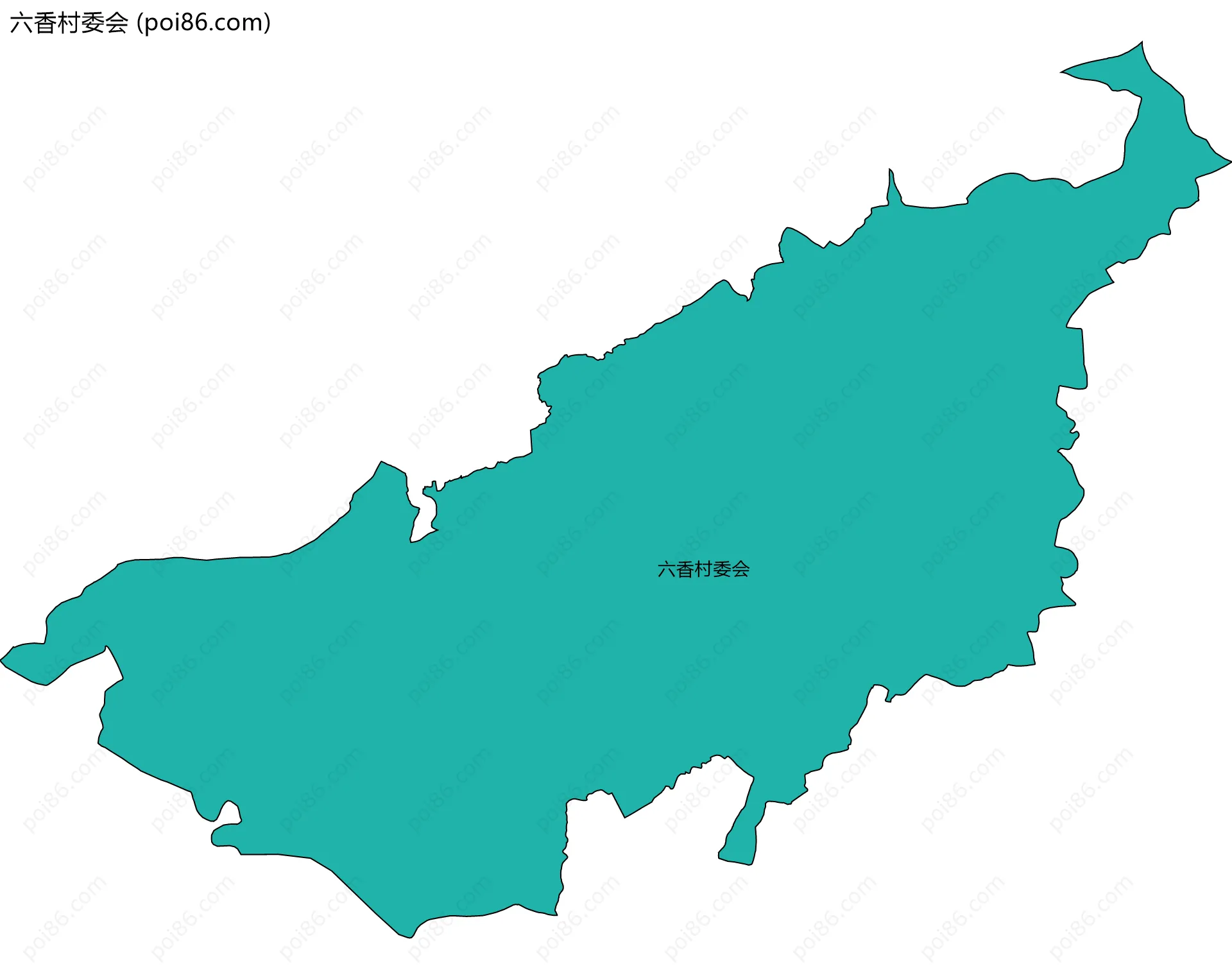 六香村委会边界地图