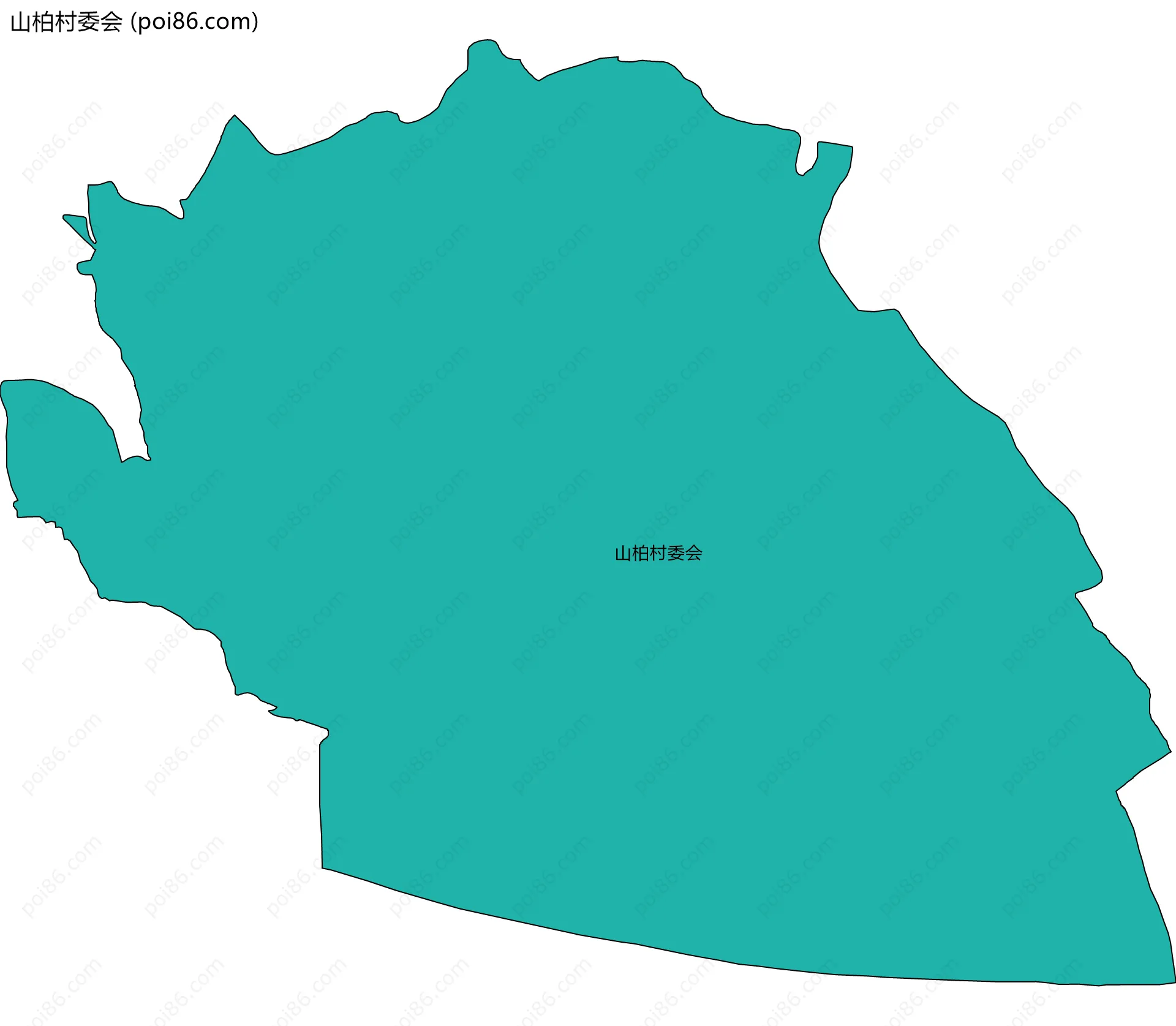 山柏村委会边界地图