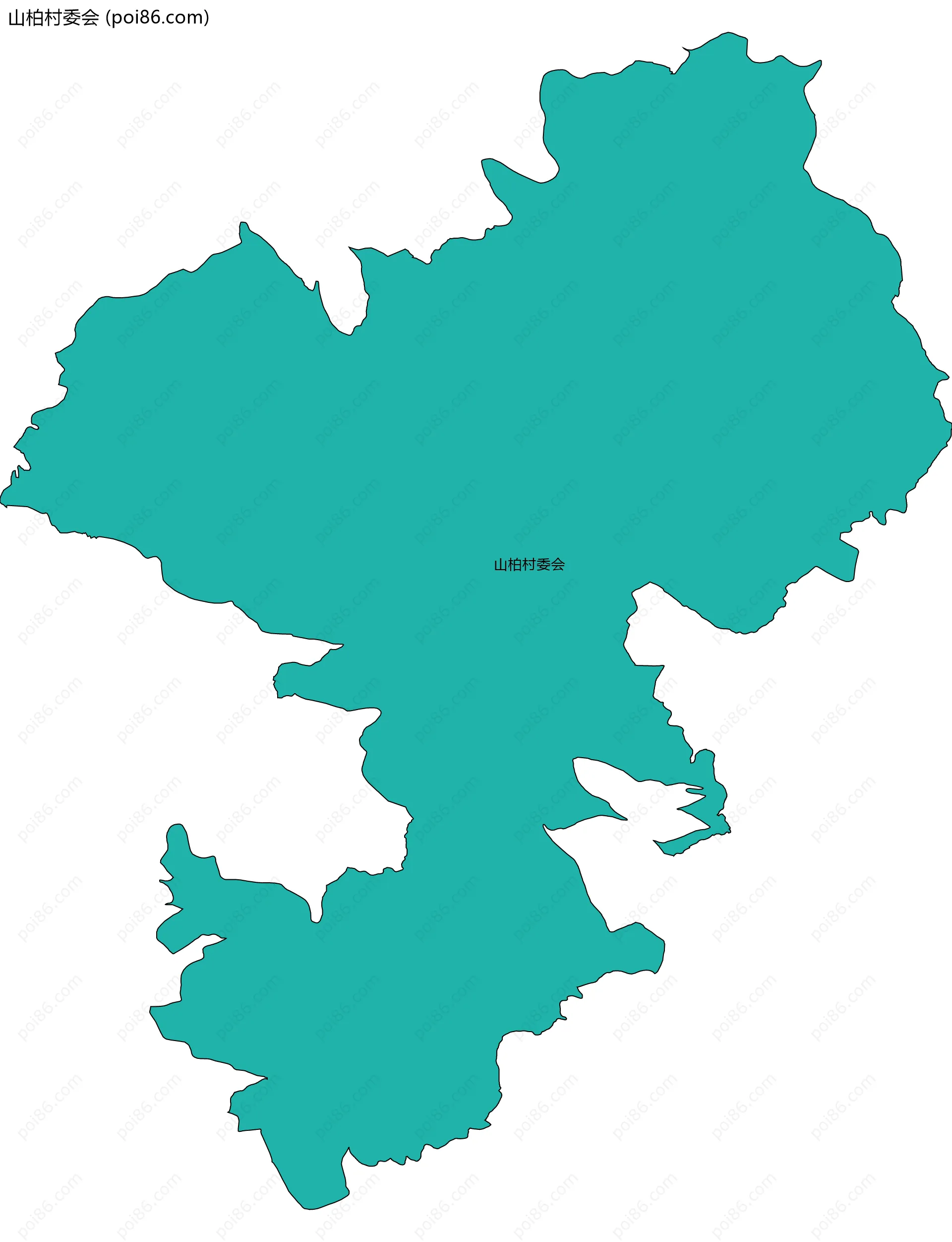 山柏村委会边界地图