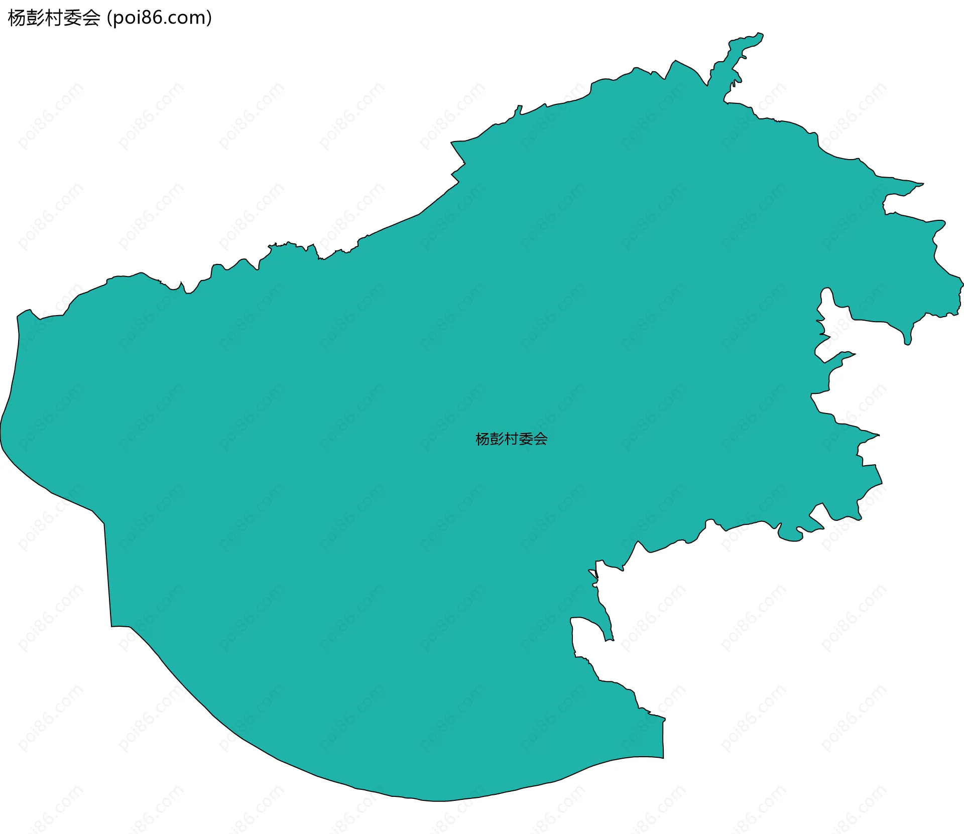 杨彭村委会边界地图