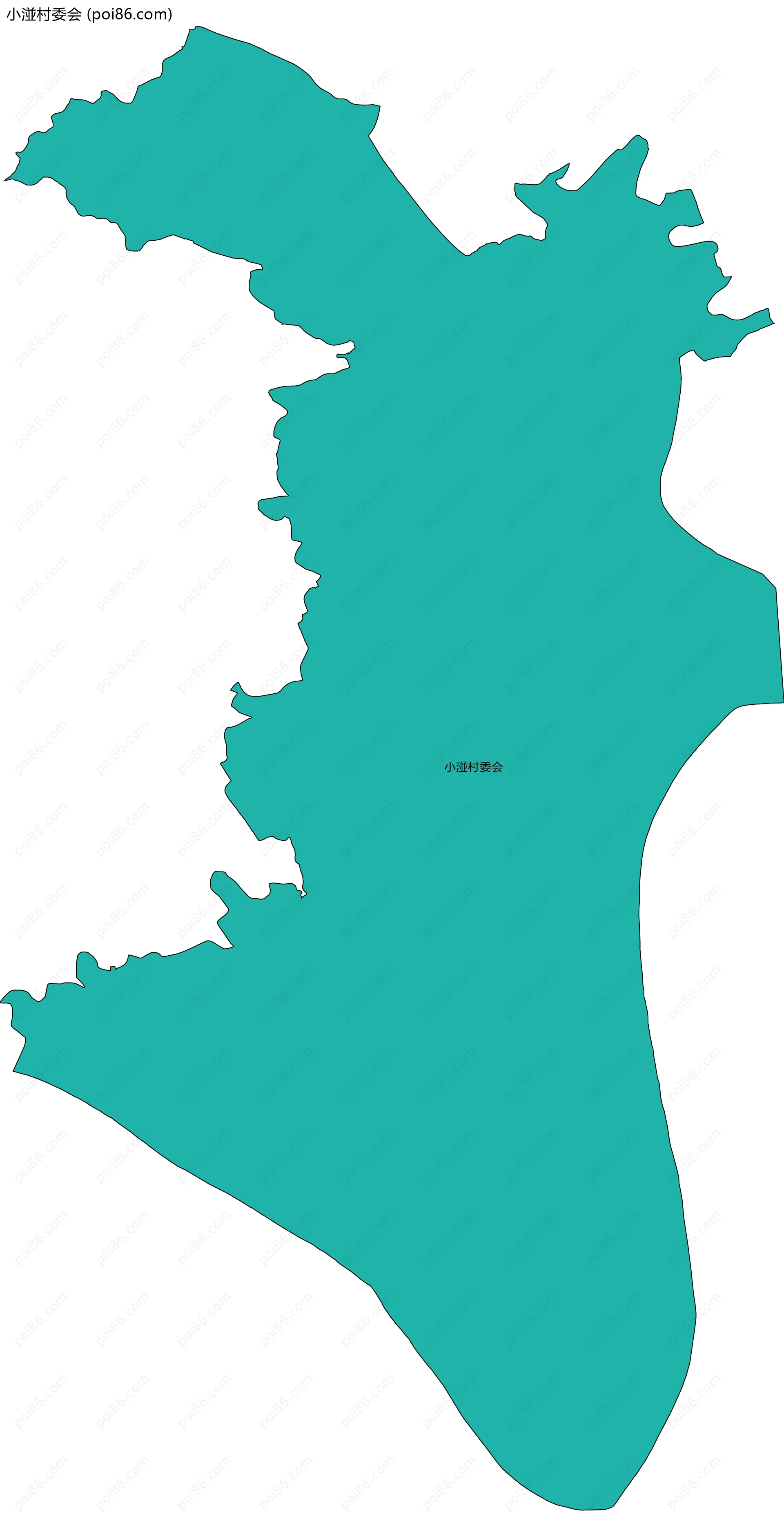 小湴村委会边界地图