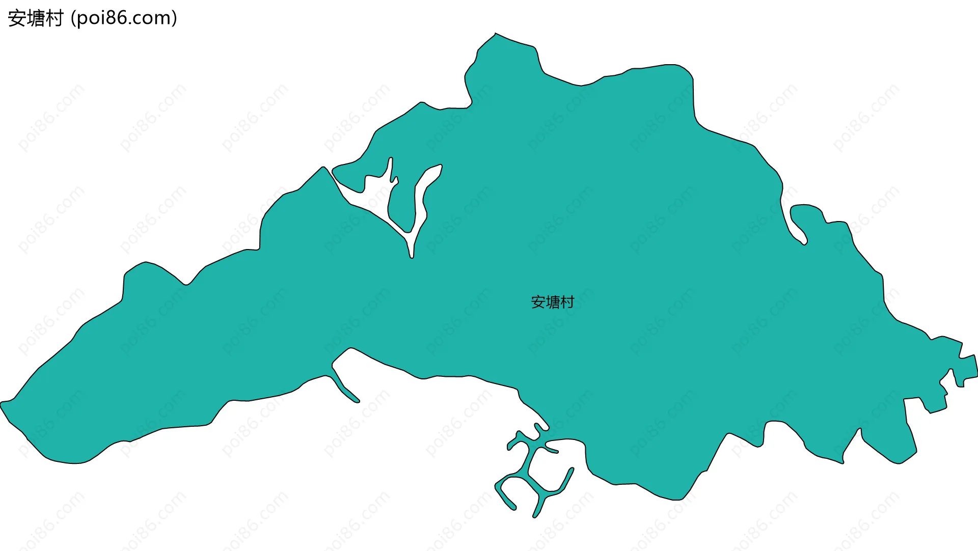 安塘村边界地图