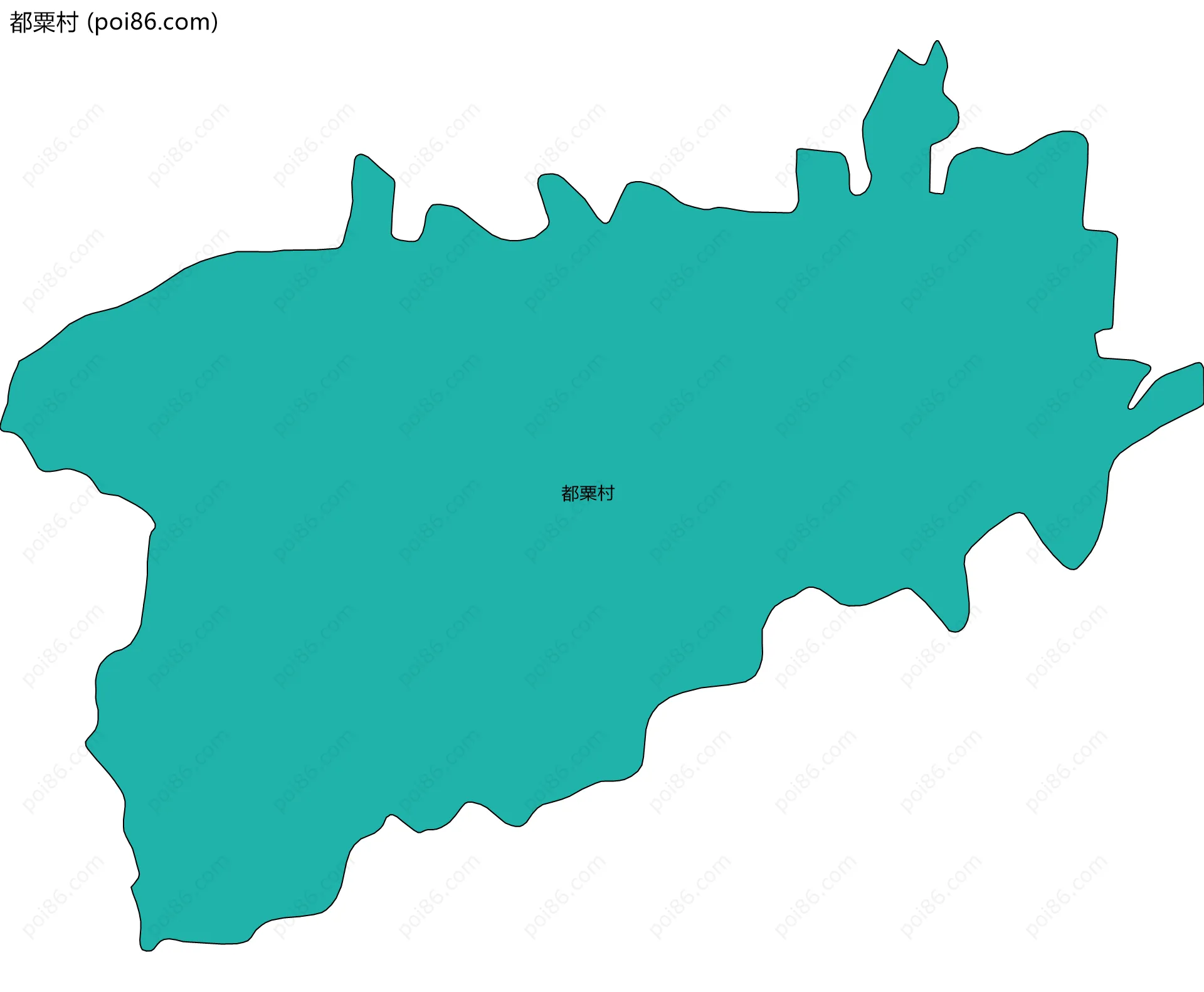 都粟村边界地图
