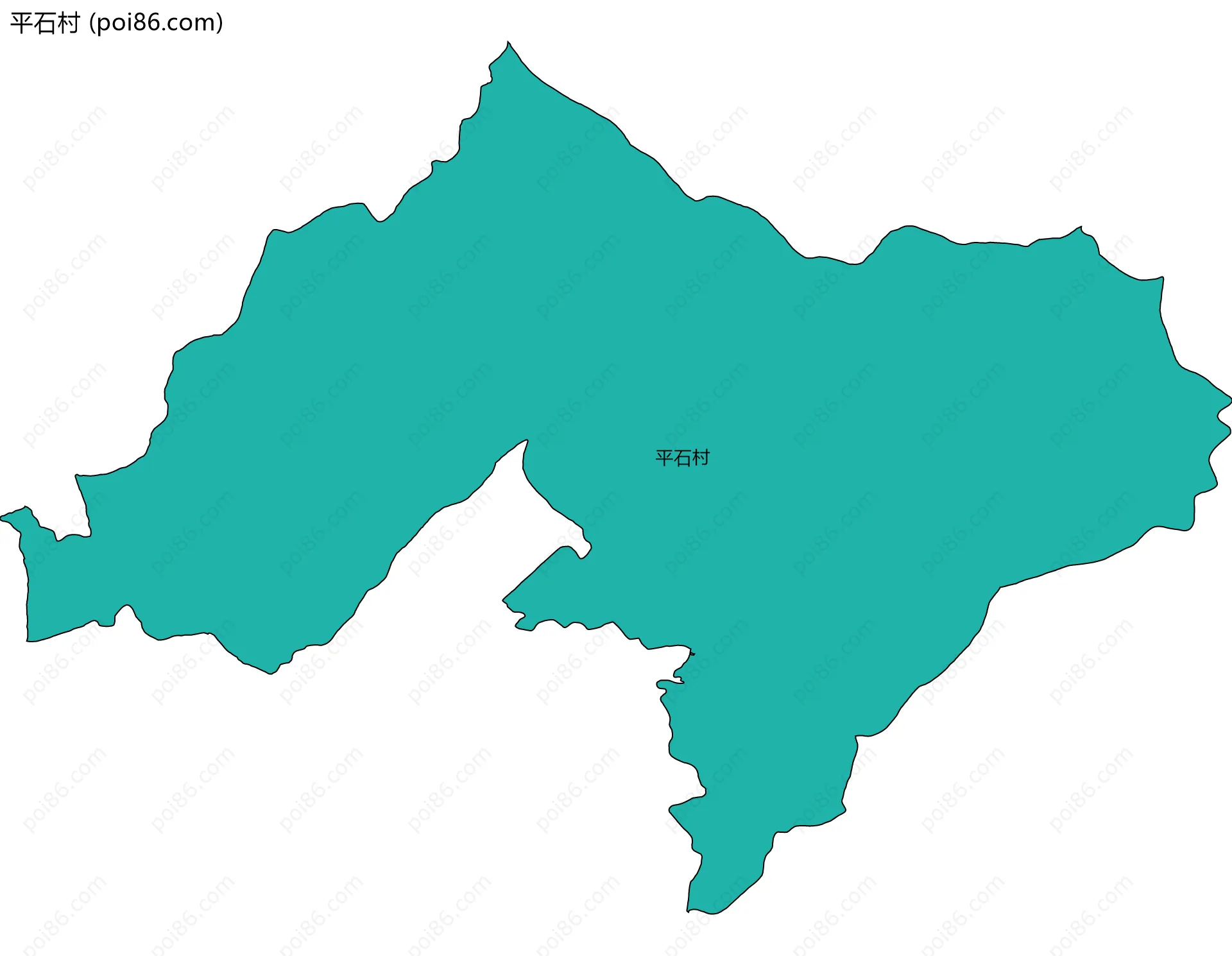 平石村边界地图