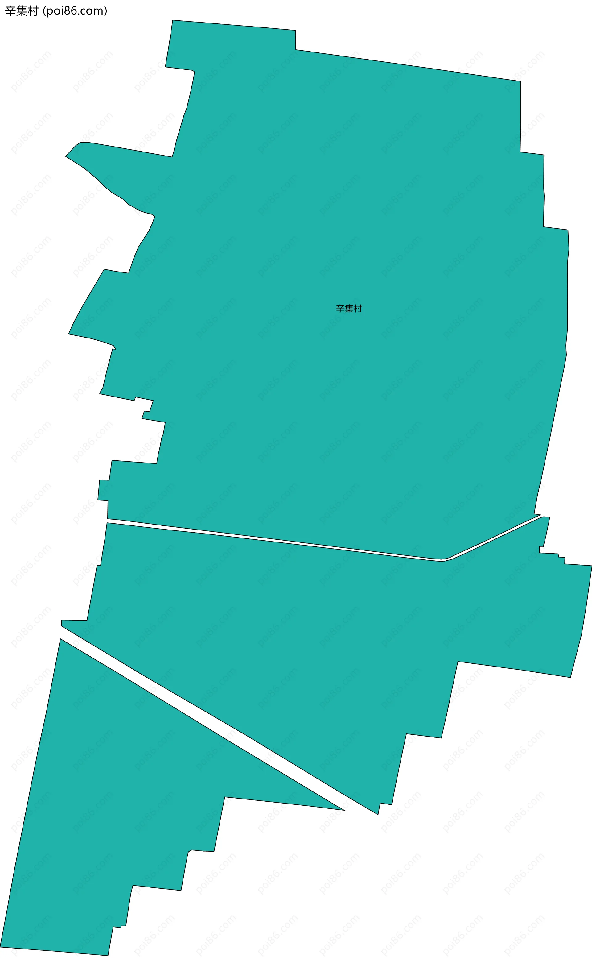 辛集村边界地图