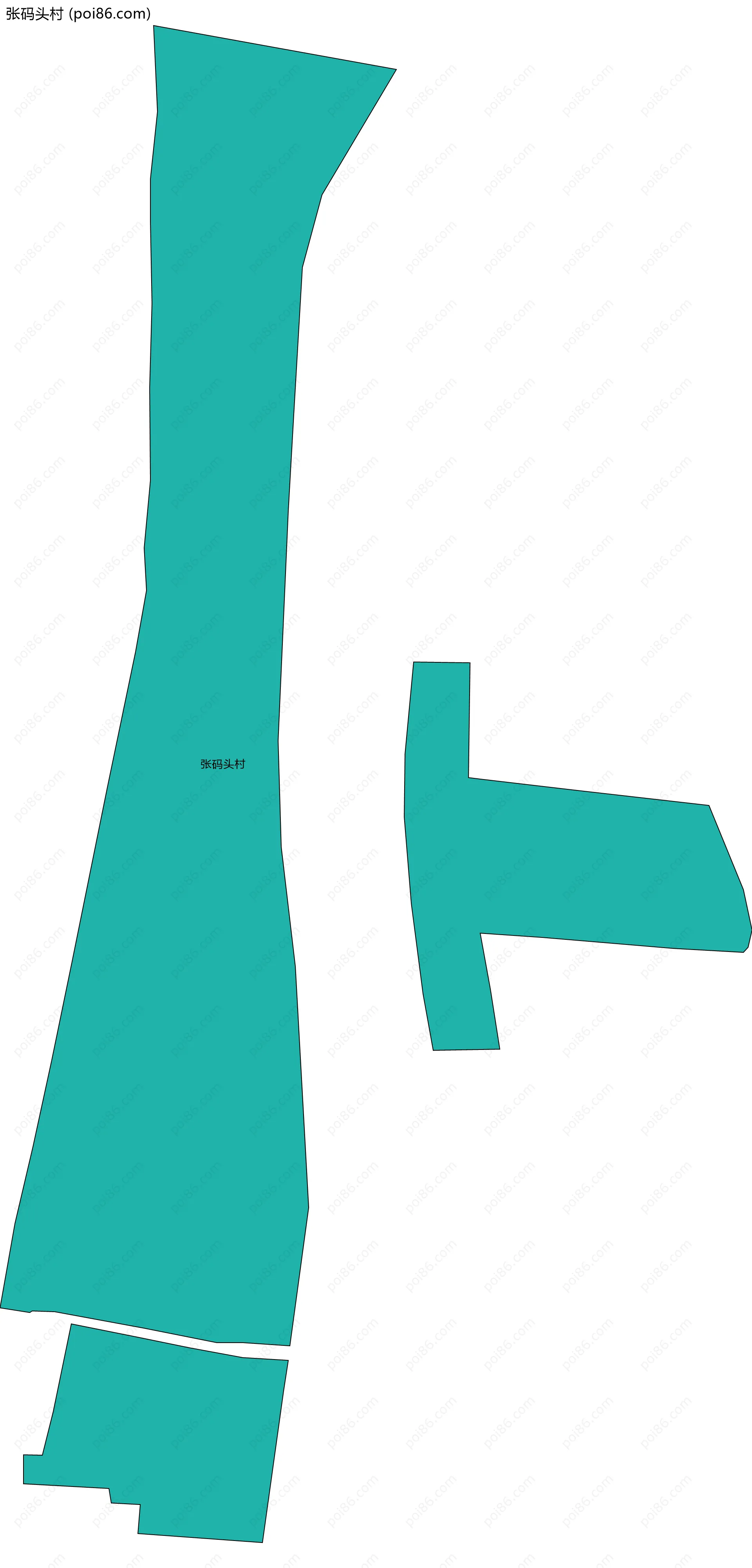 张码头村边界地图