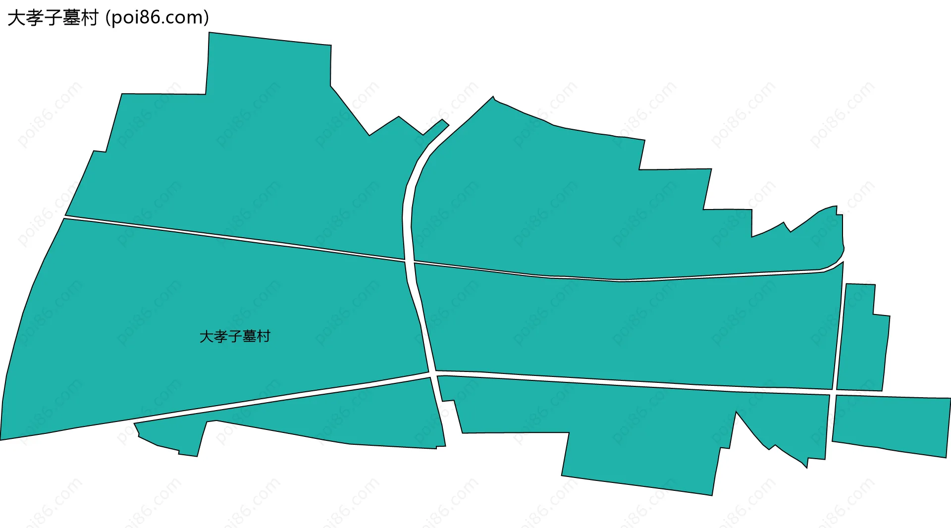 大孝子墓村边界地图