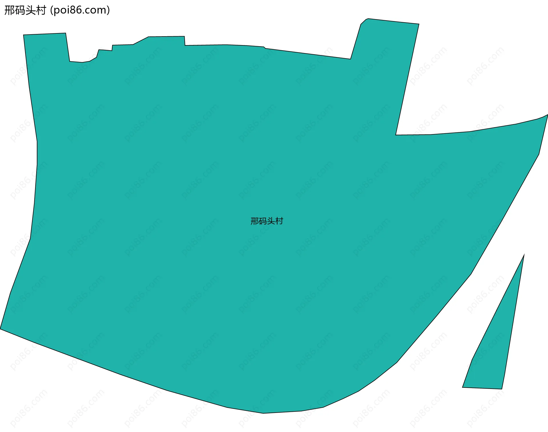 邢码头村边界地图