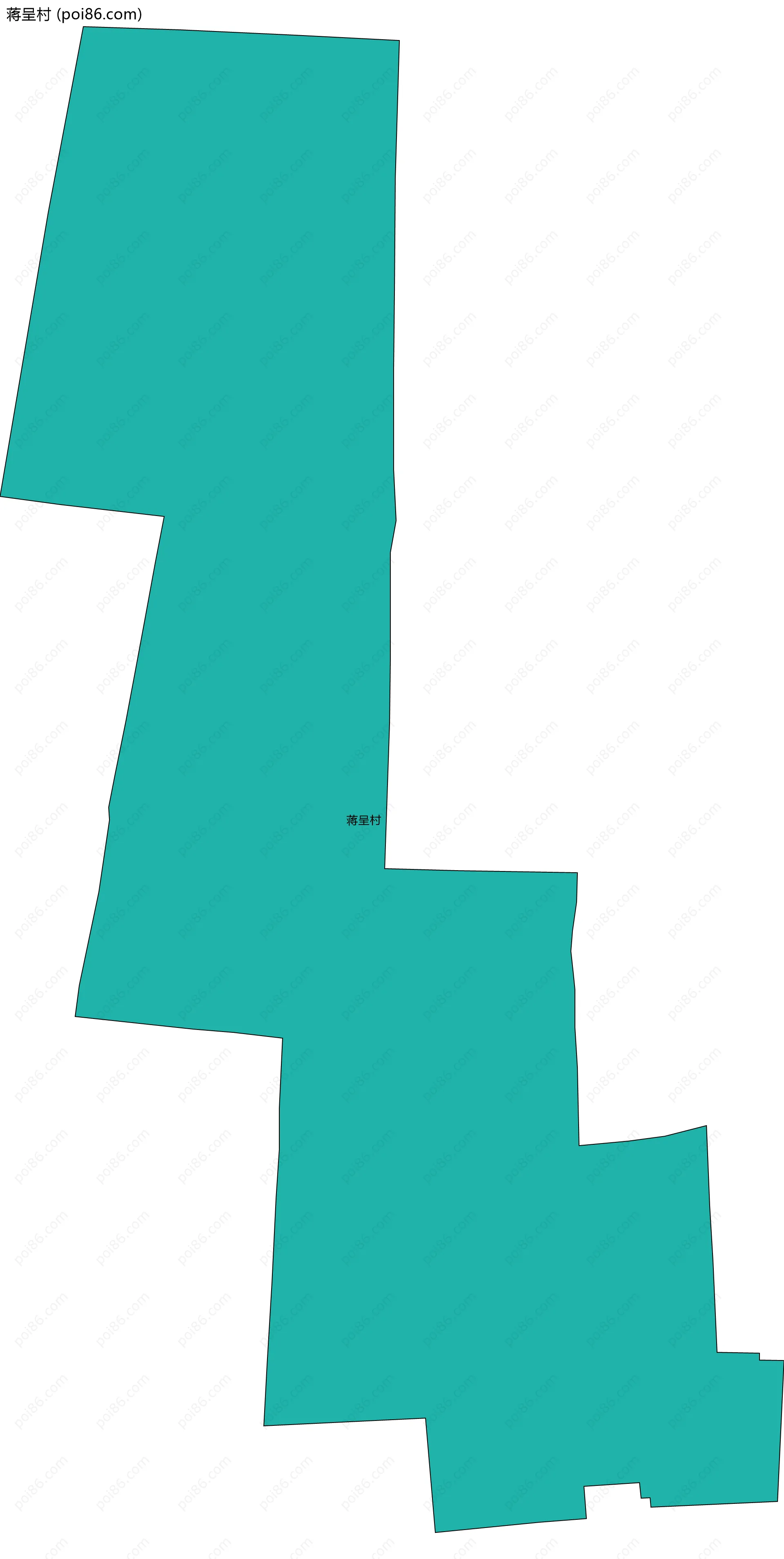 蒋呈村边界地图