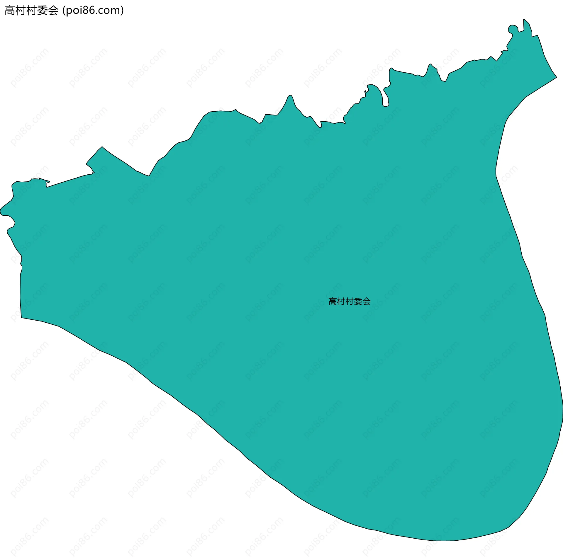 高村村委会边界地图
