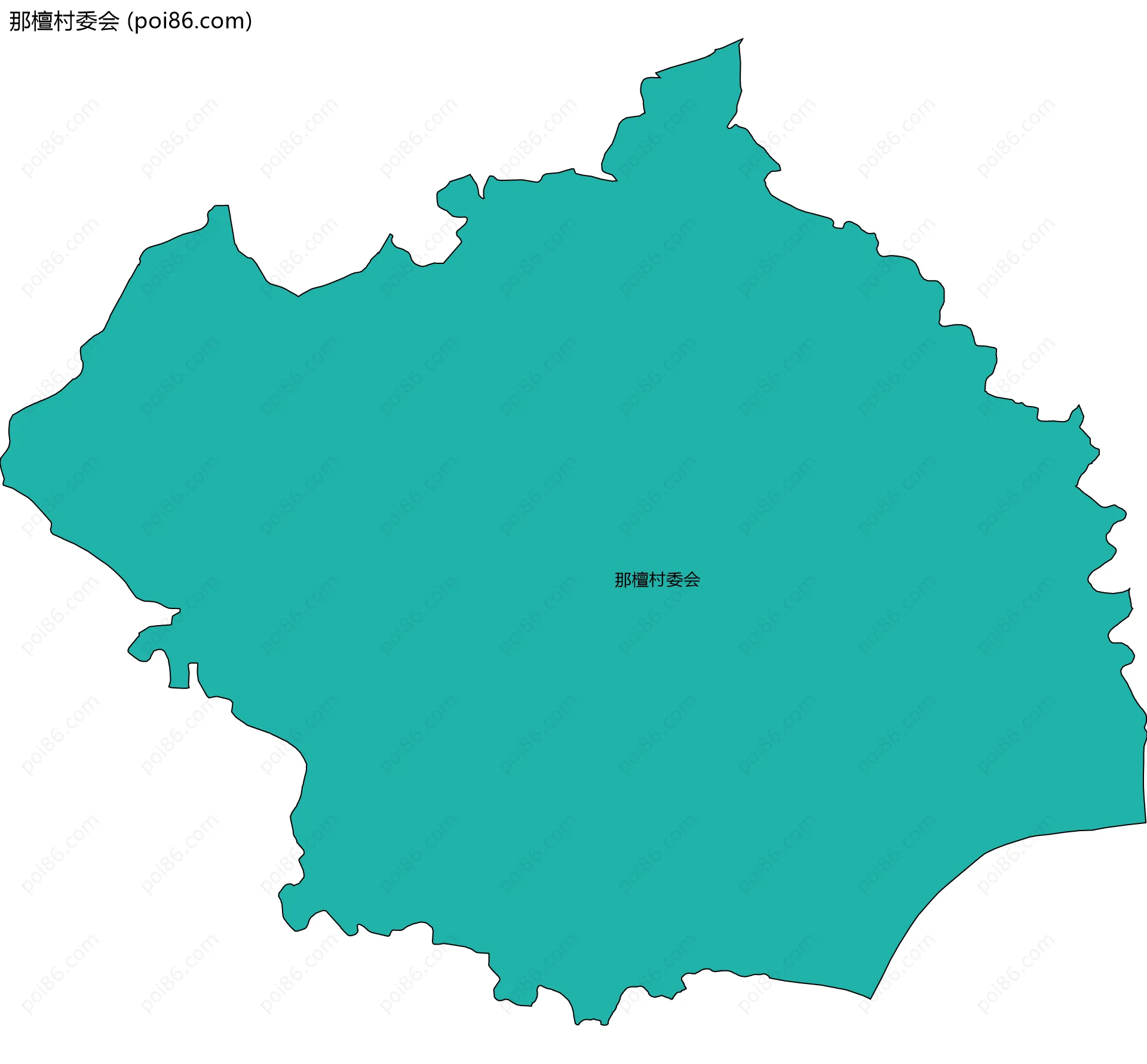 那檀村委会边界地图