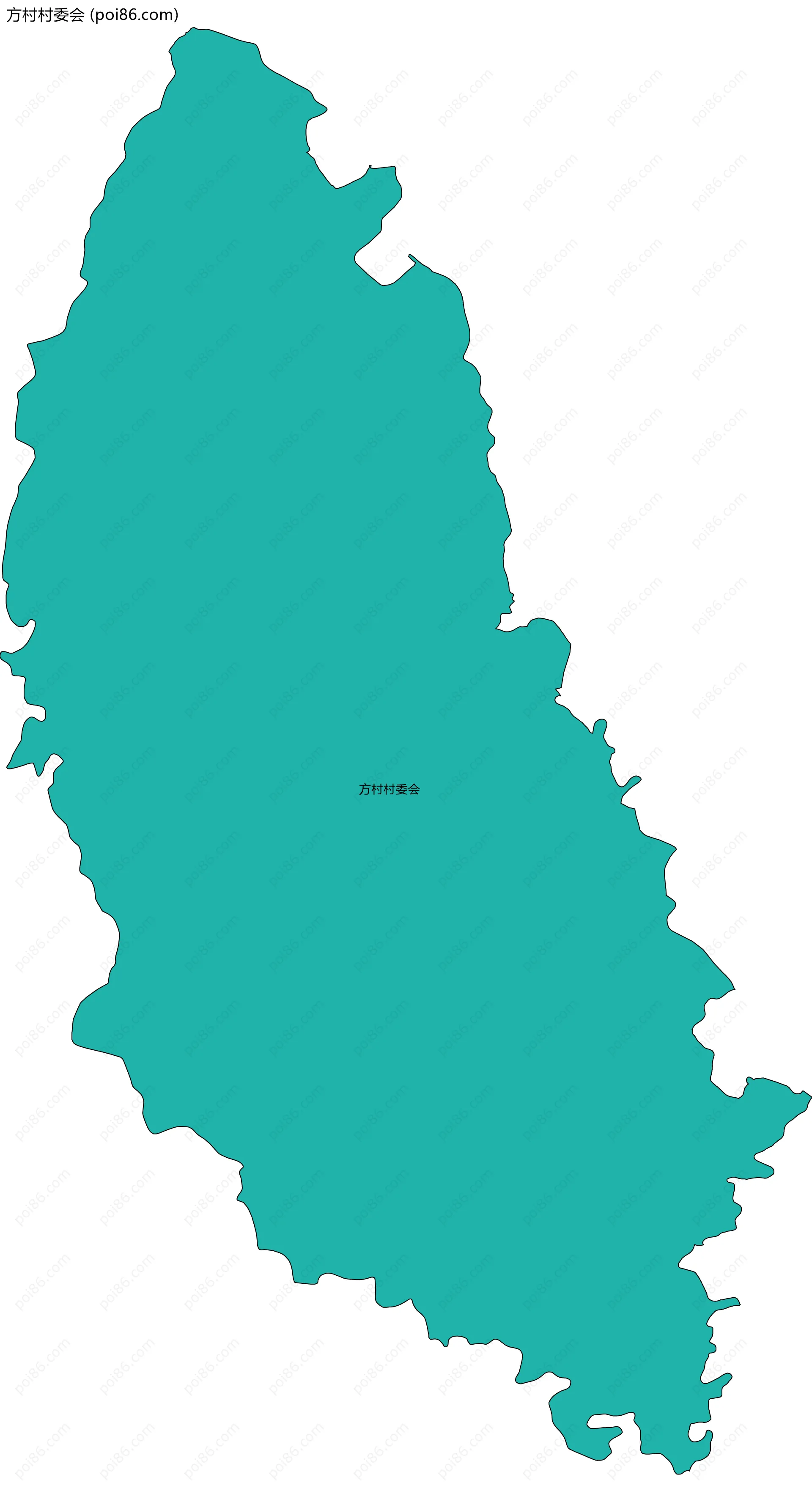 方村村委会边界地图