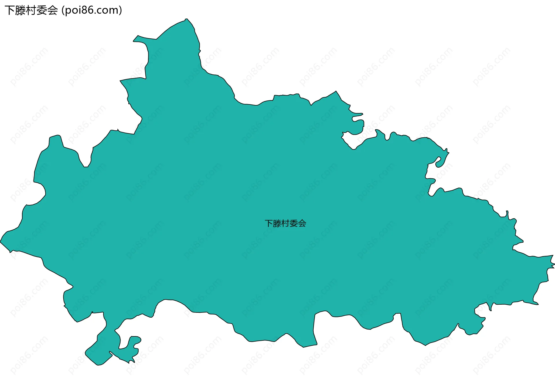 下滕村委会边界地图