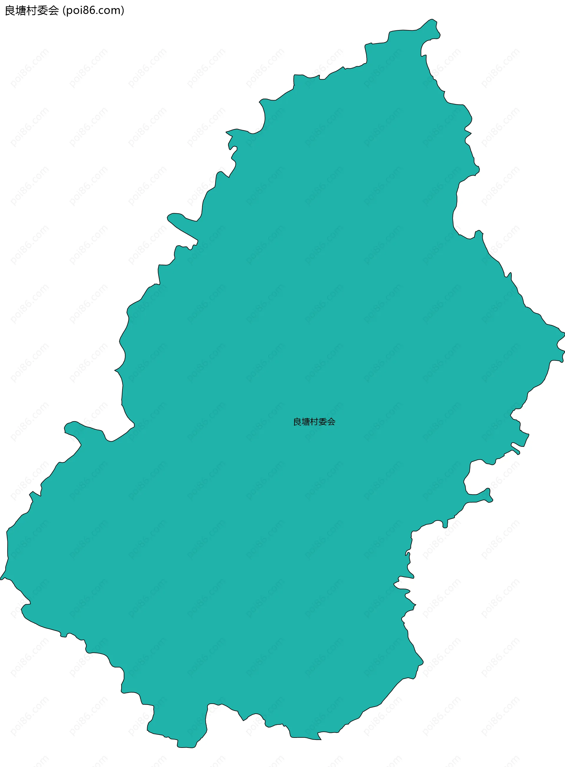 良塘村委会边界地图