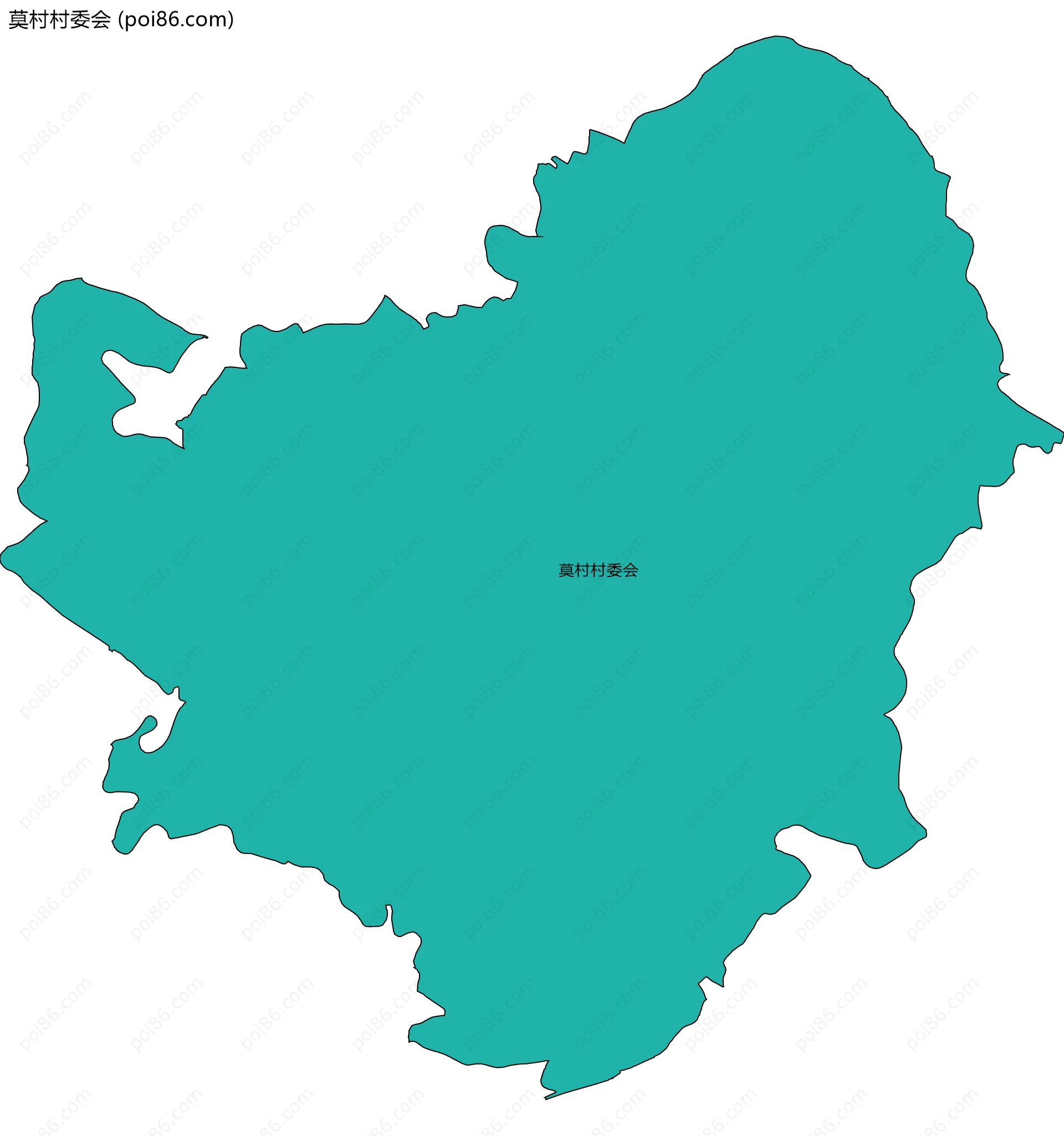 莫村村委会边界地图