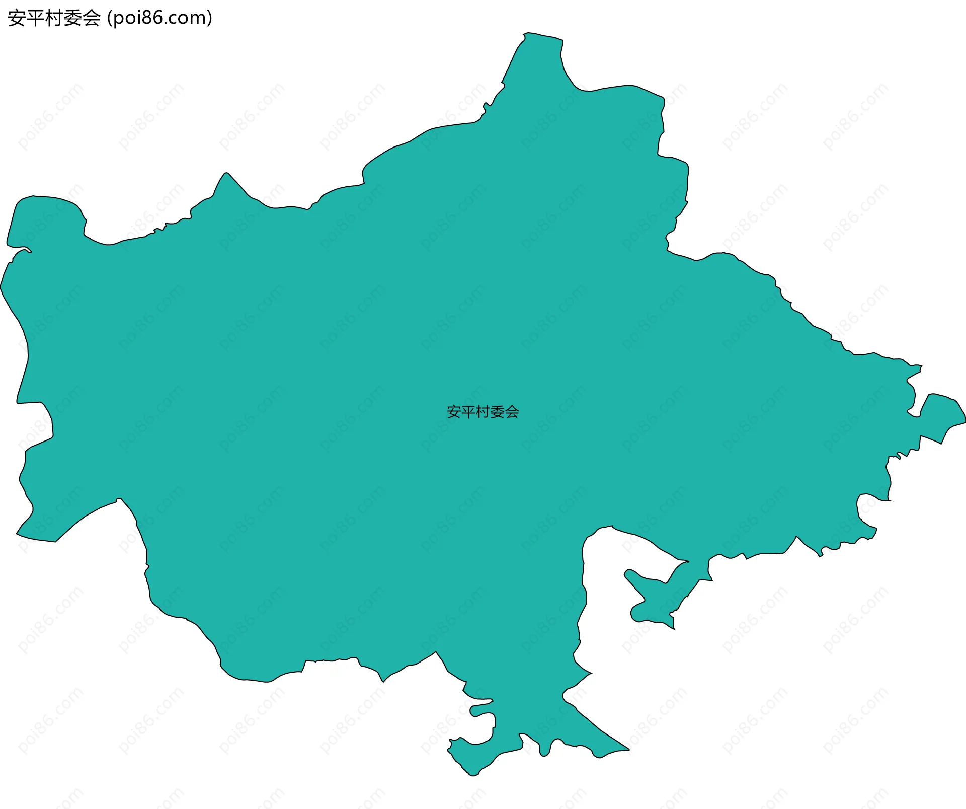 安平村委会边界地图