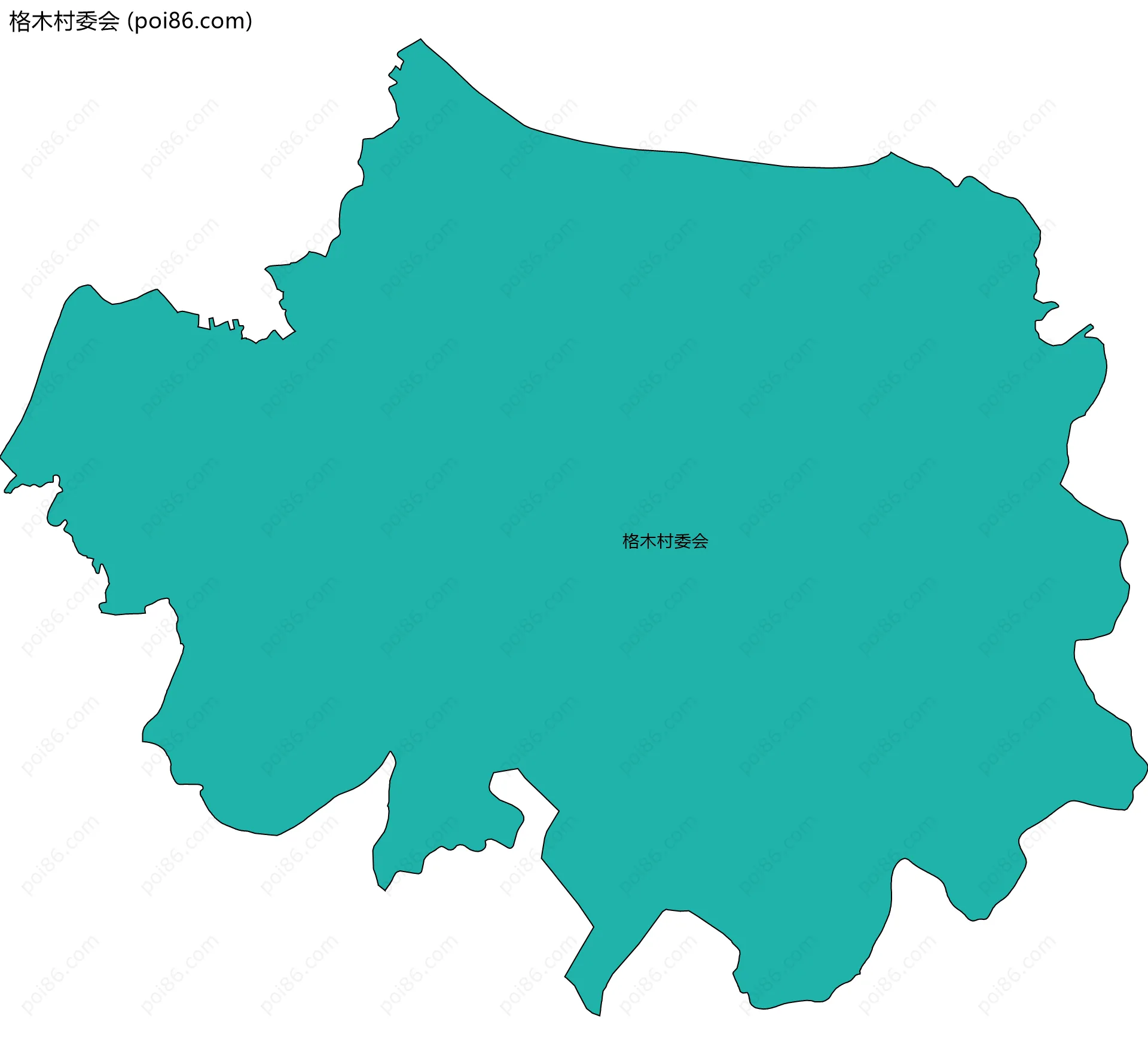 格木村委会边界地图