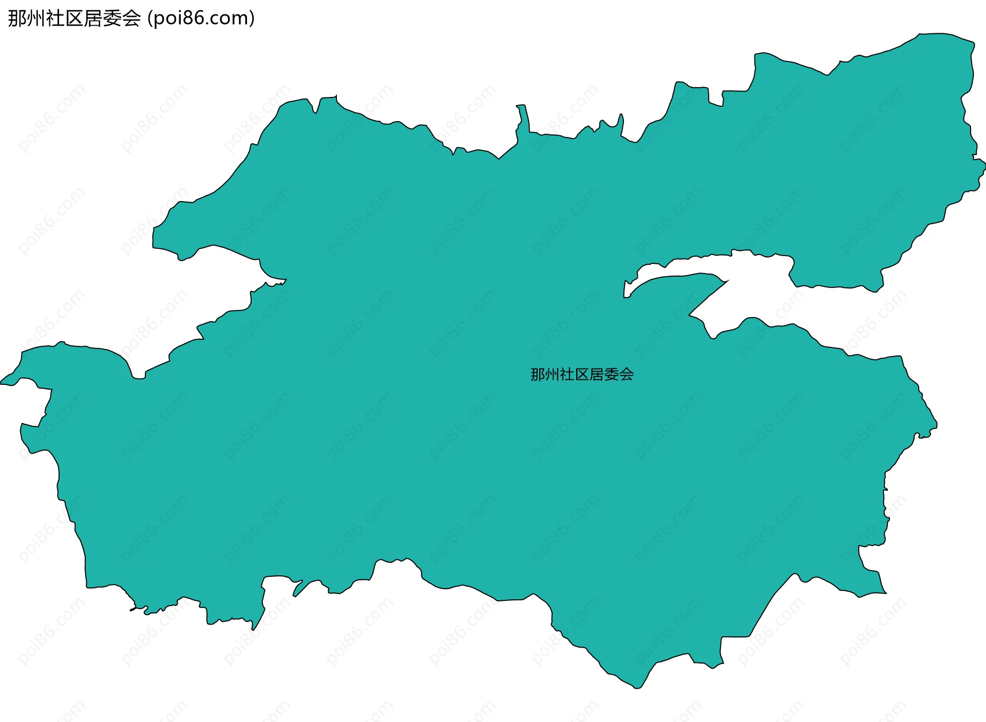 那州社区居委会边界地图