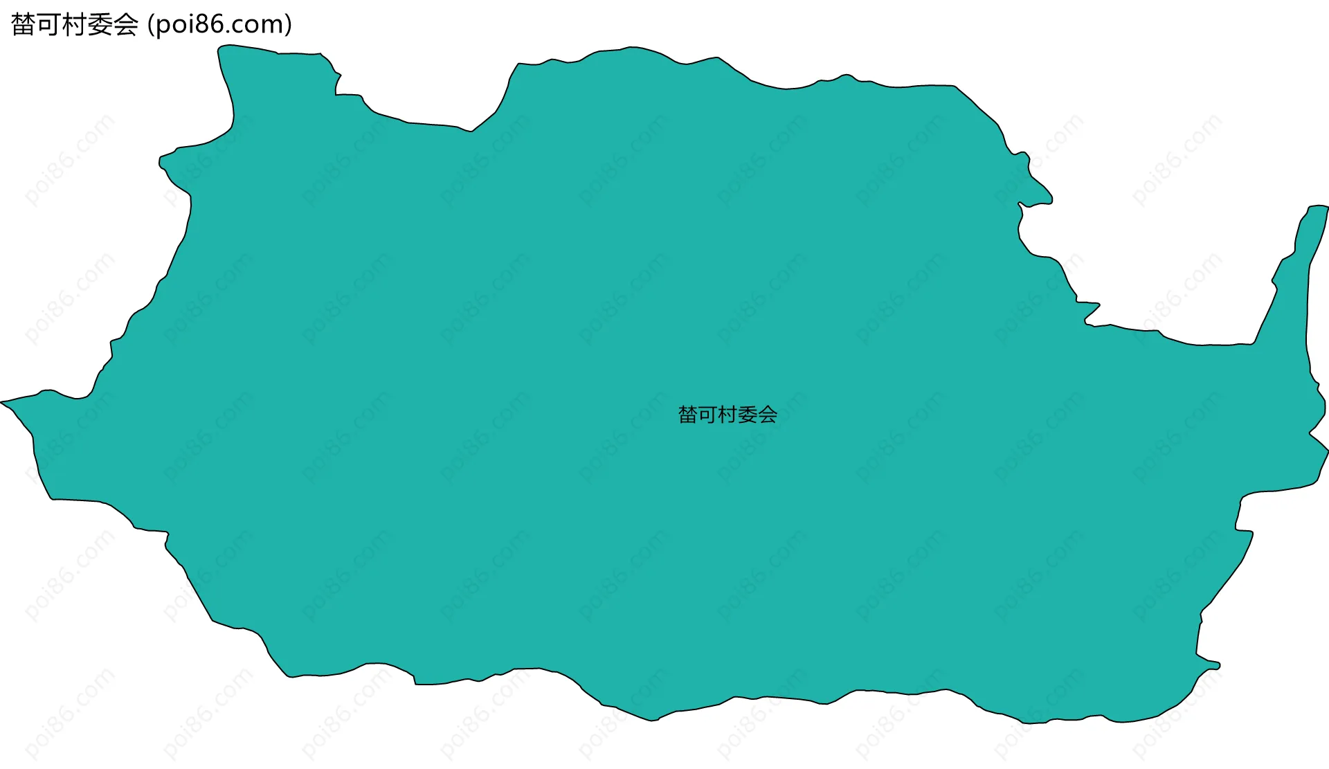 榃可村委会边界地图