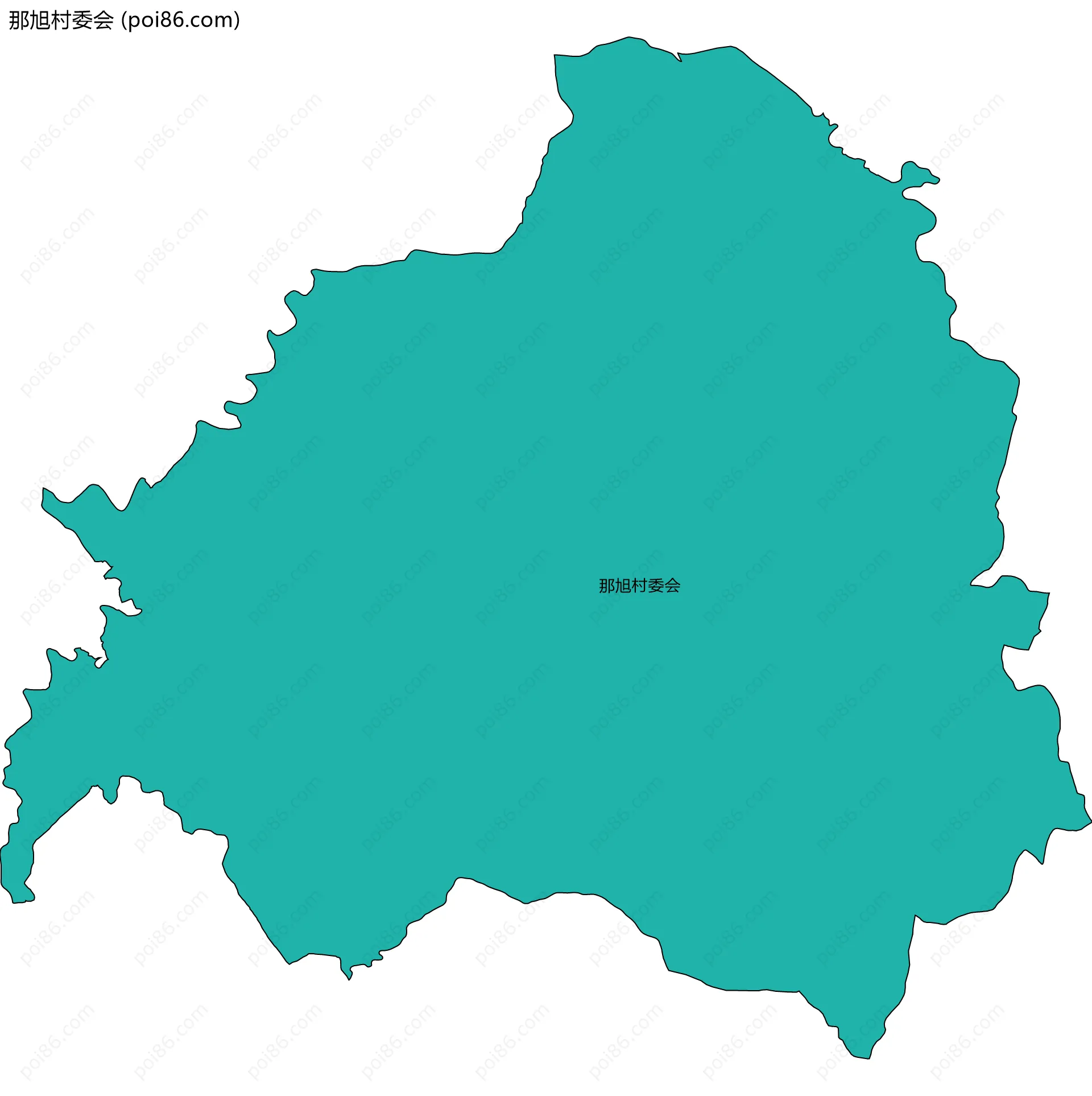 那旭村委会边界地图