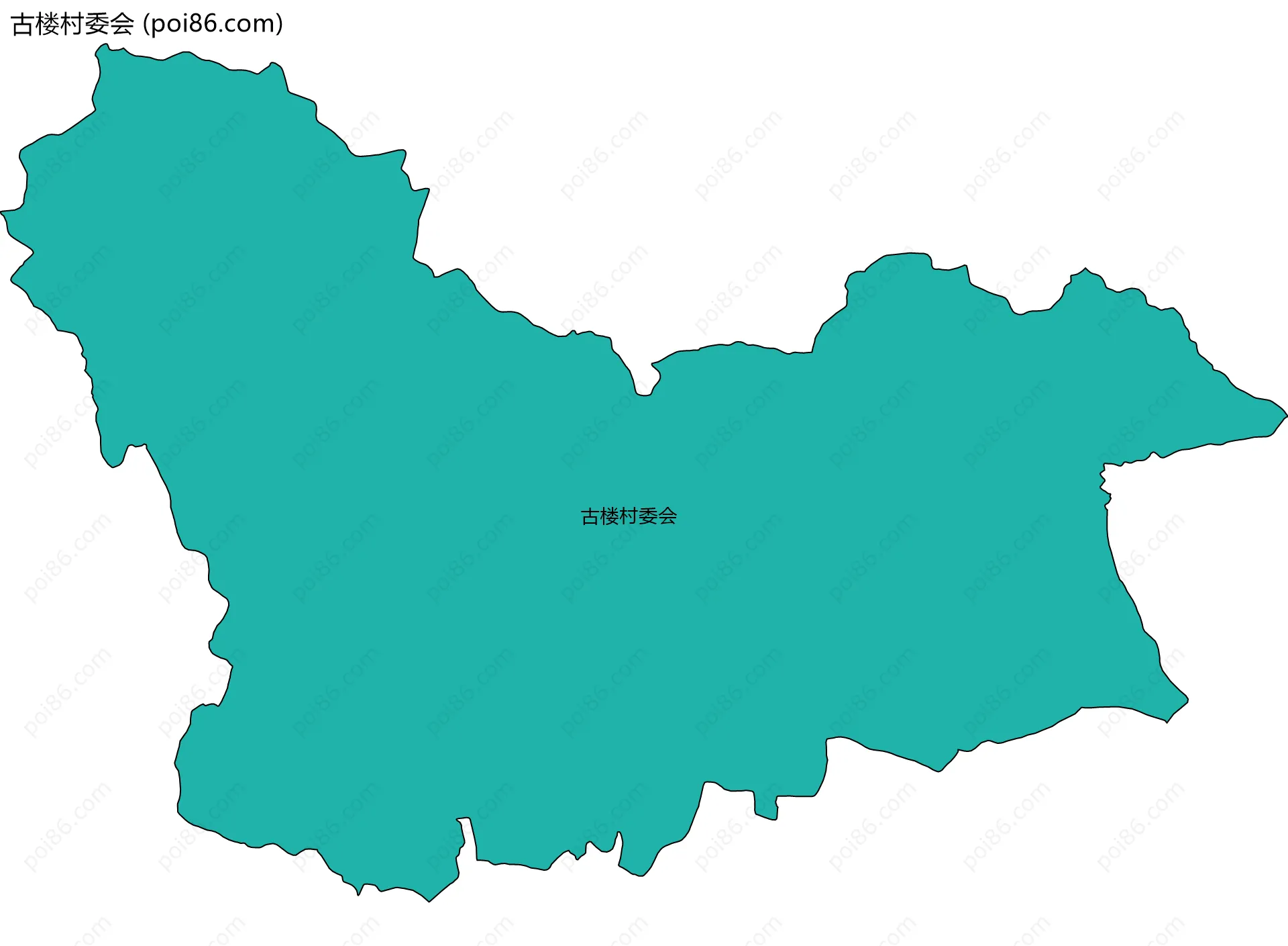 古楼村委会边界地图