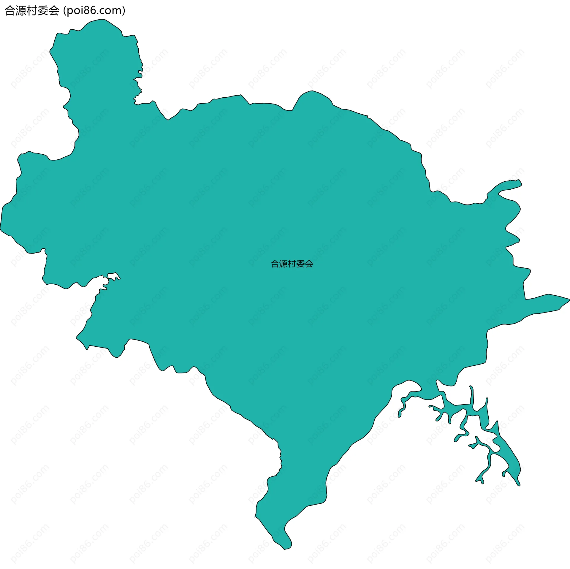 合源村委会边界地图