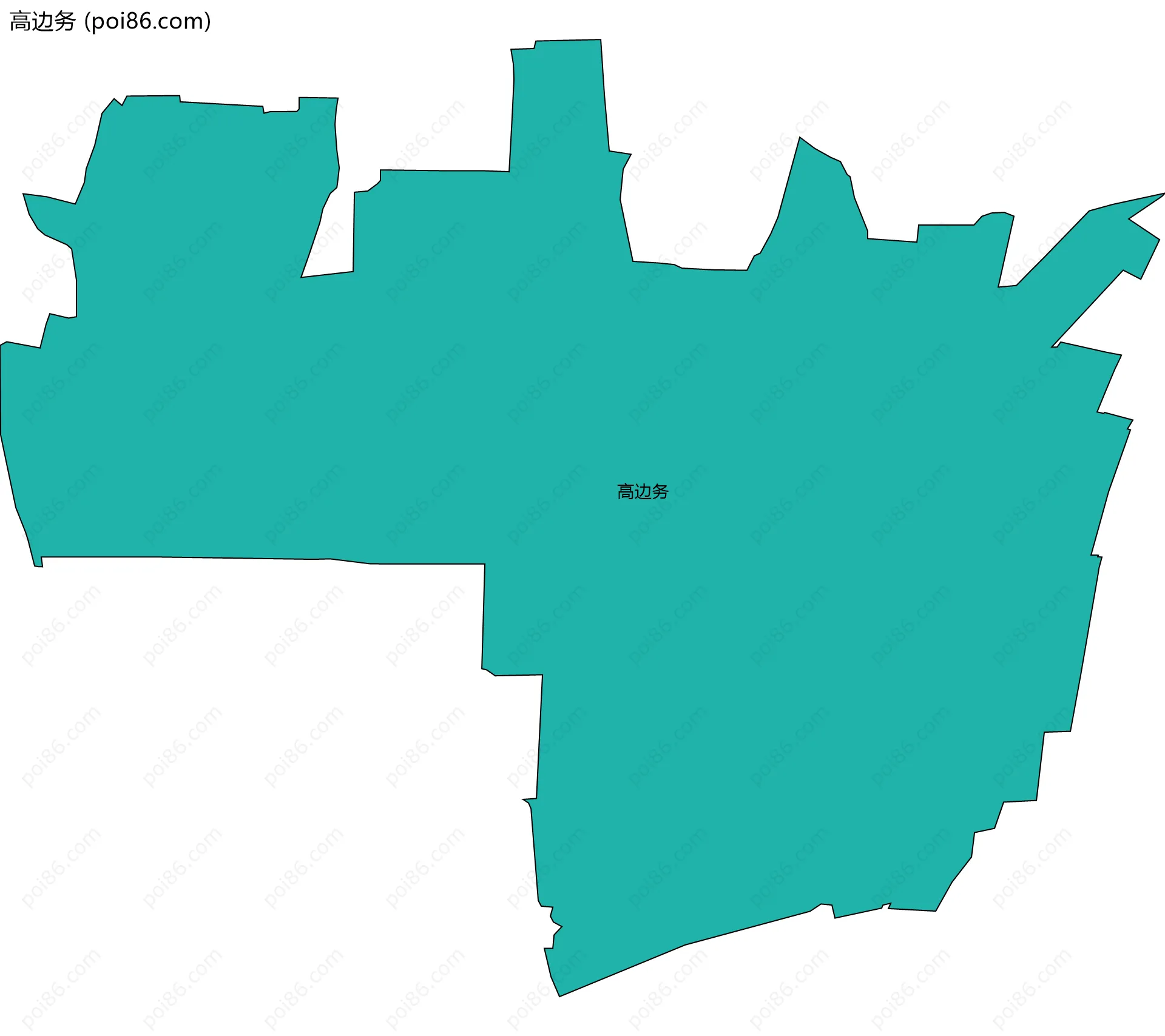 高边务边界地图