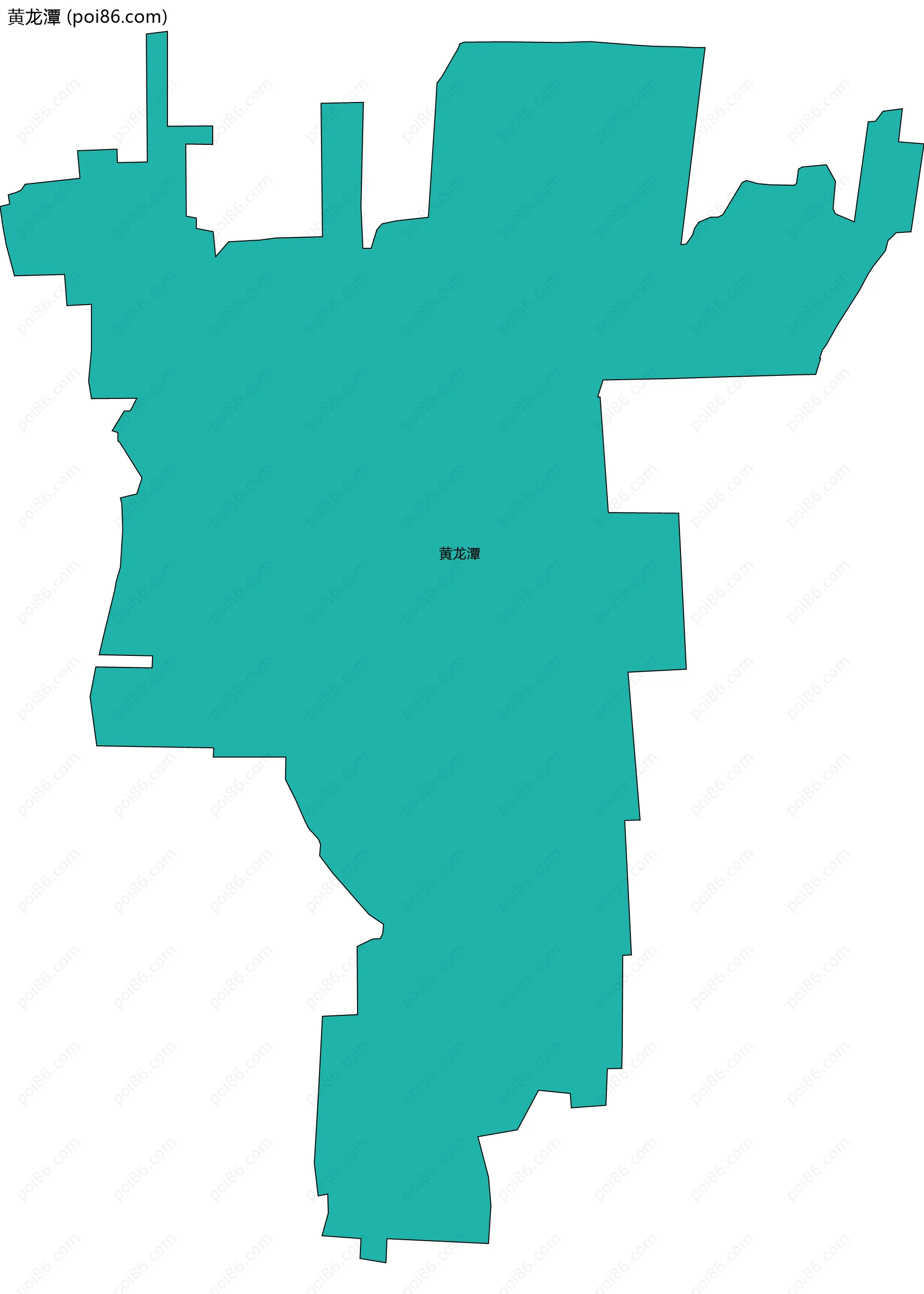 黄龙潭边界地图