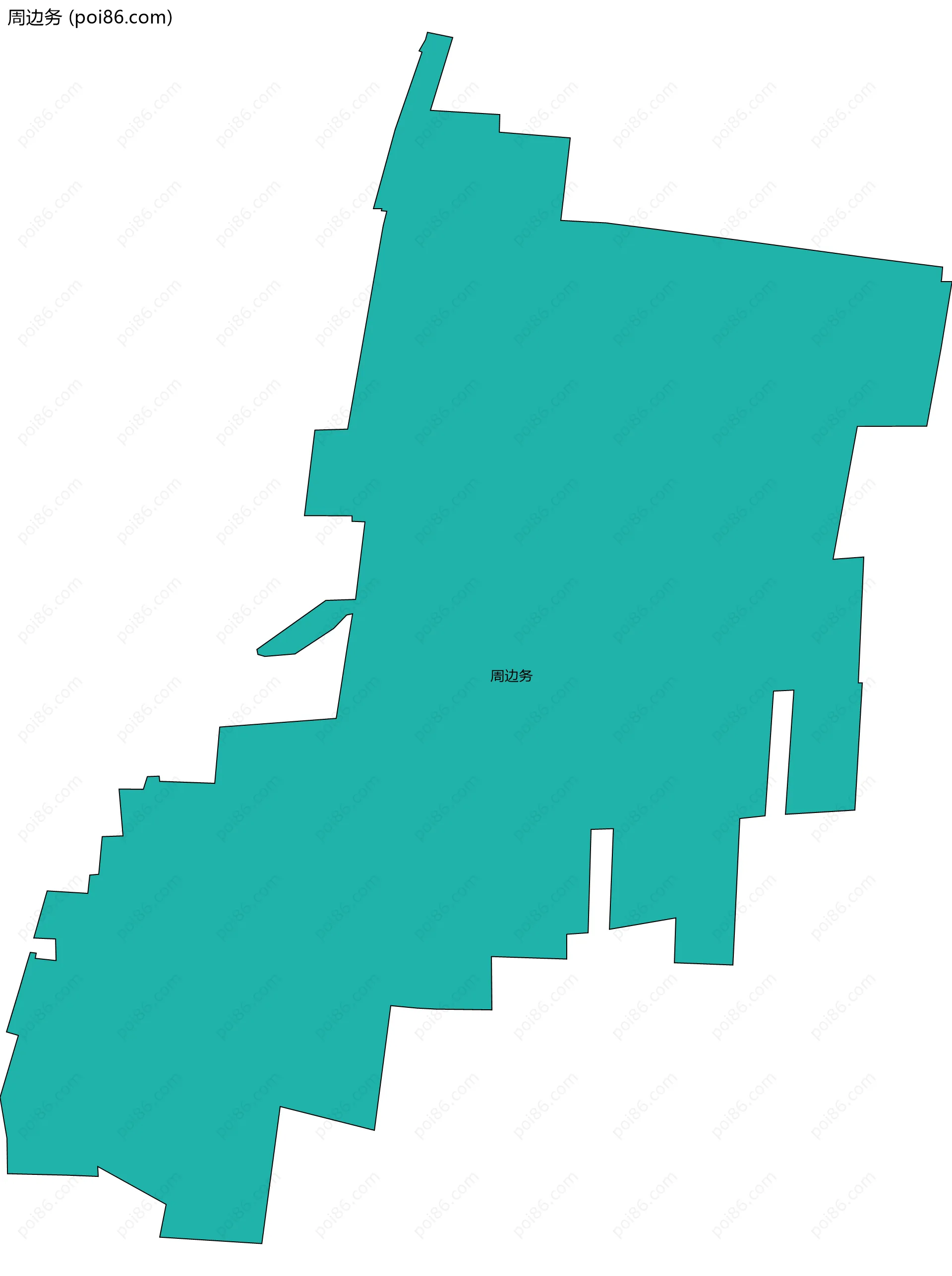 周边务边界地图