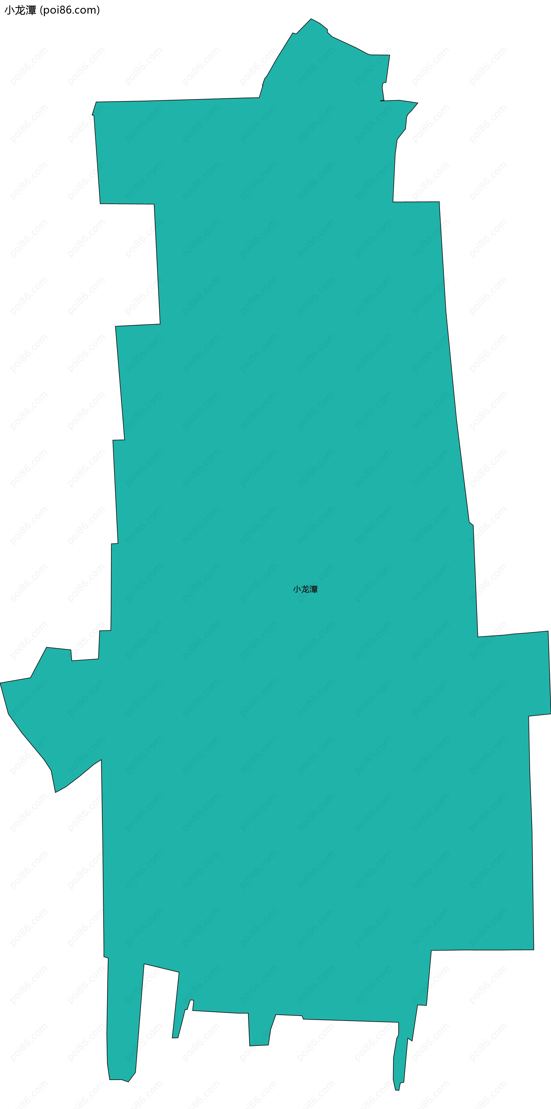 小龙潭边界地图