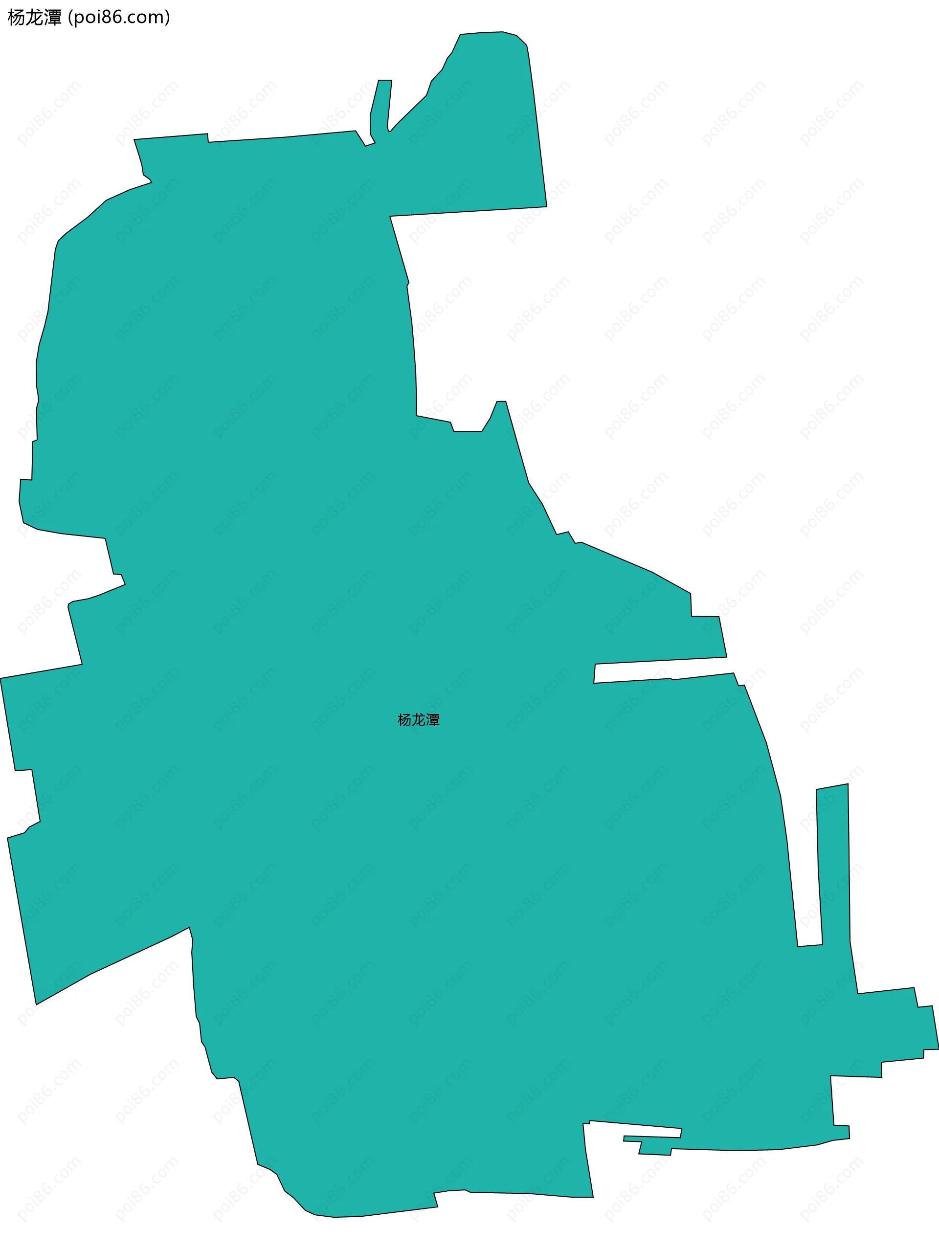 杨龙潭边界地图