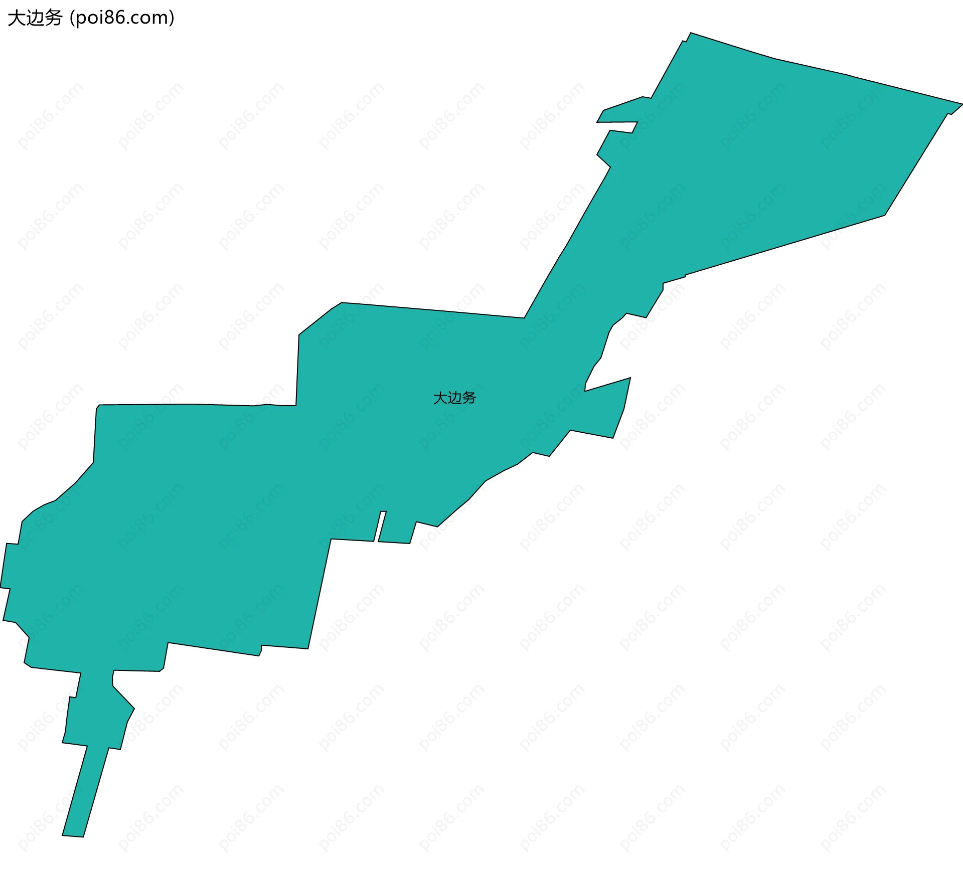 大边务边界地图