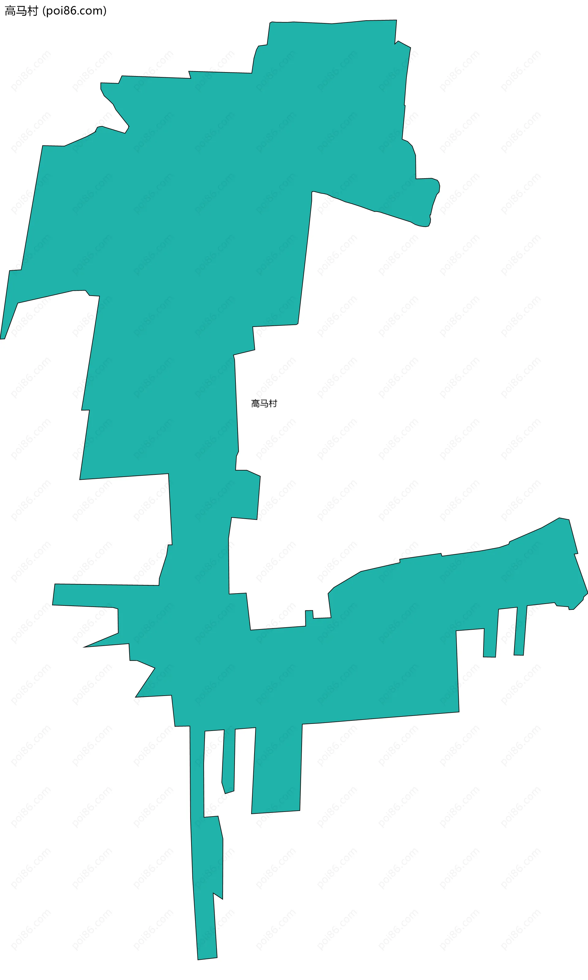 高马村边界地图