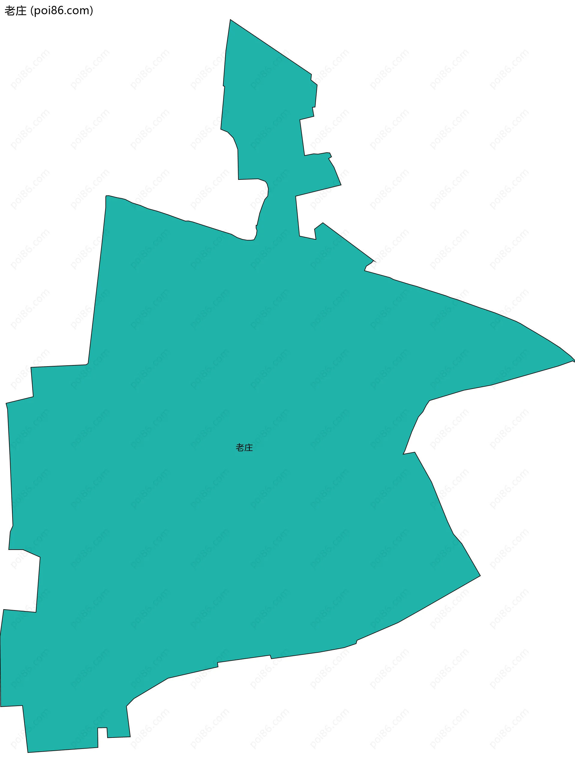 老庄边界地图