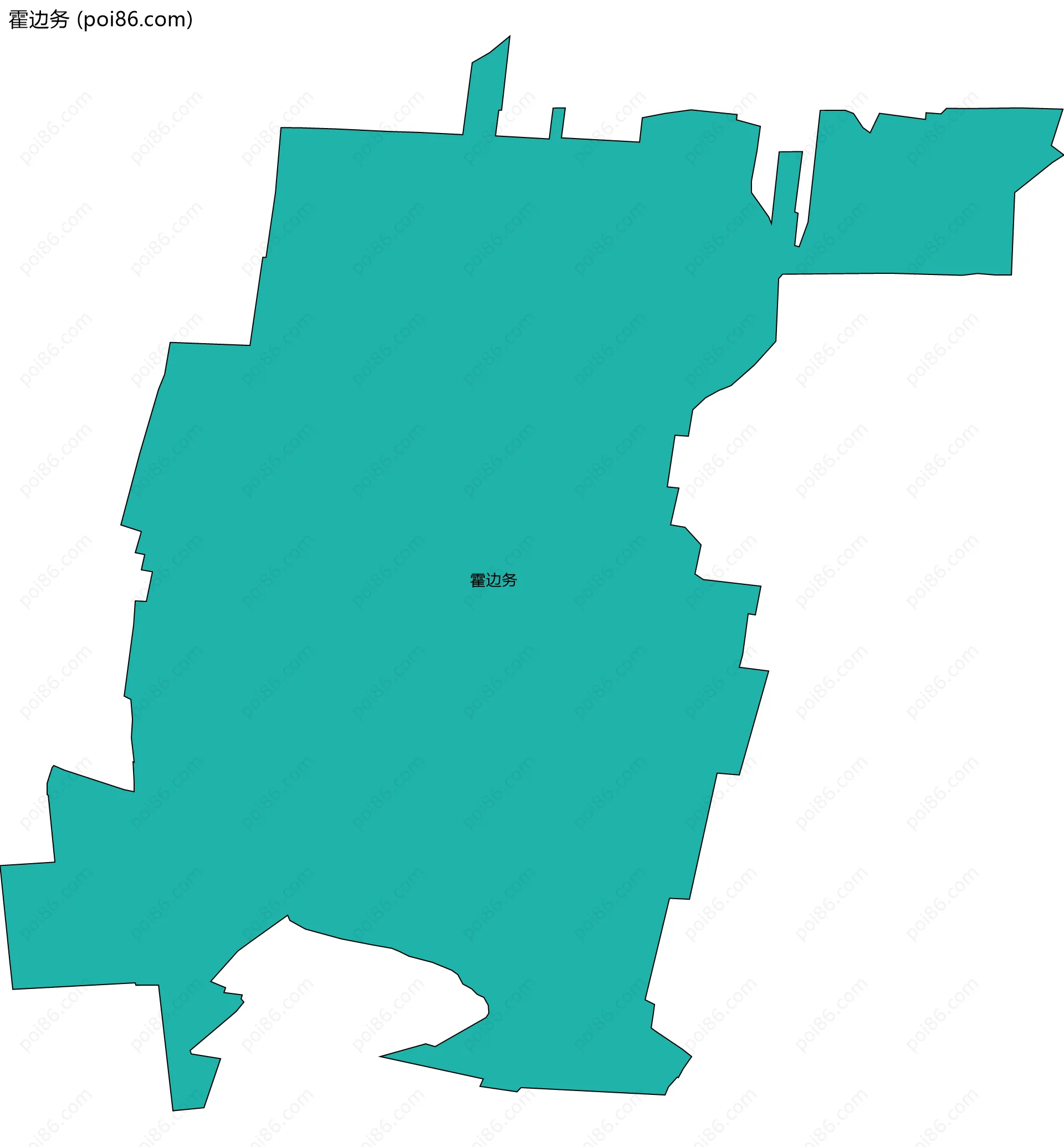 霍边务边界地图