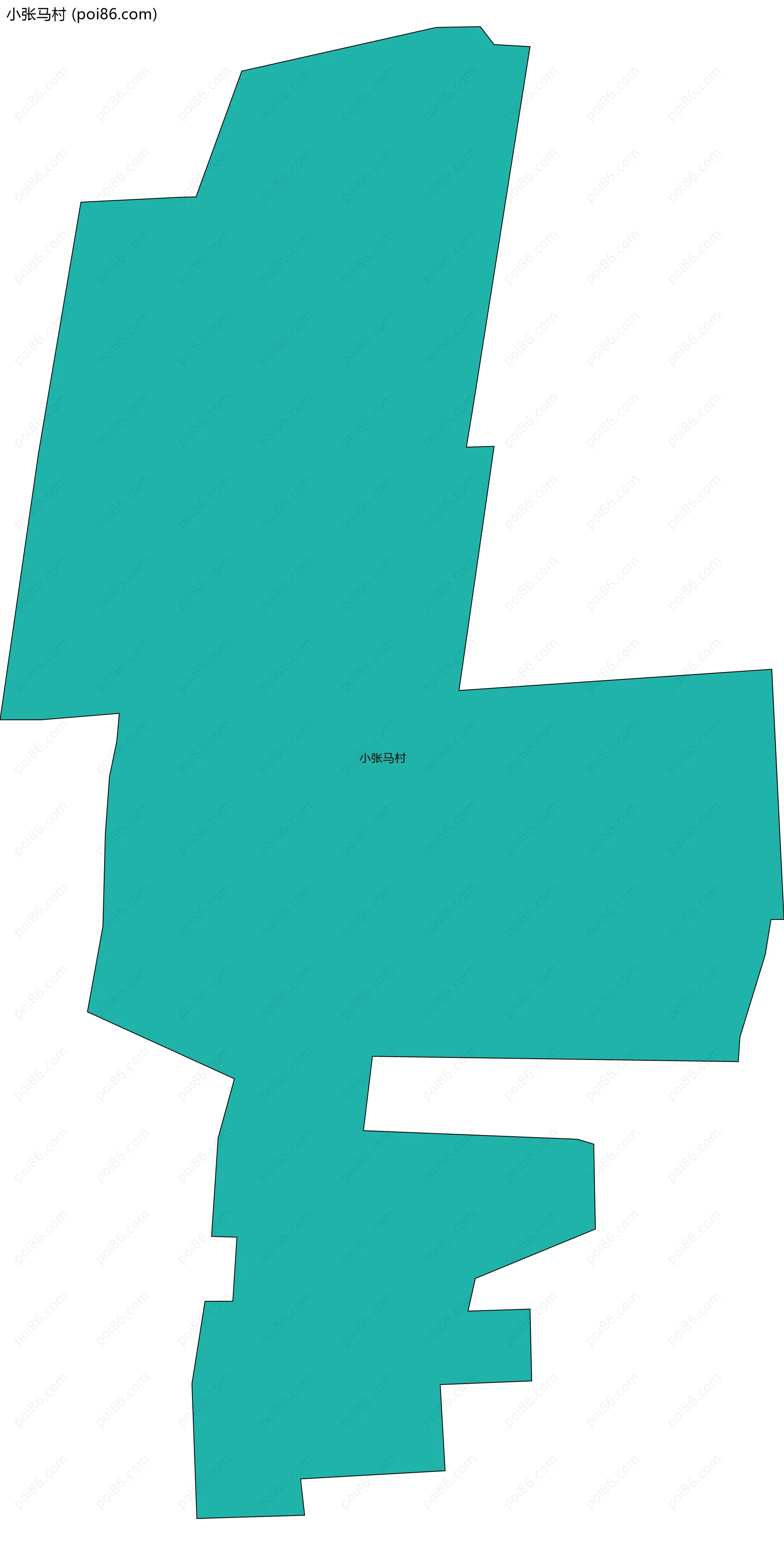 小张马村边界地图