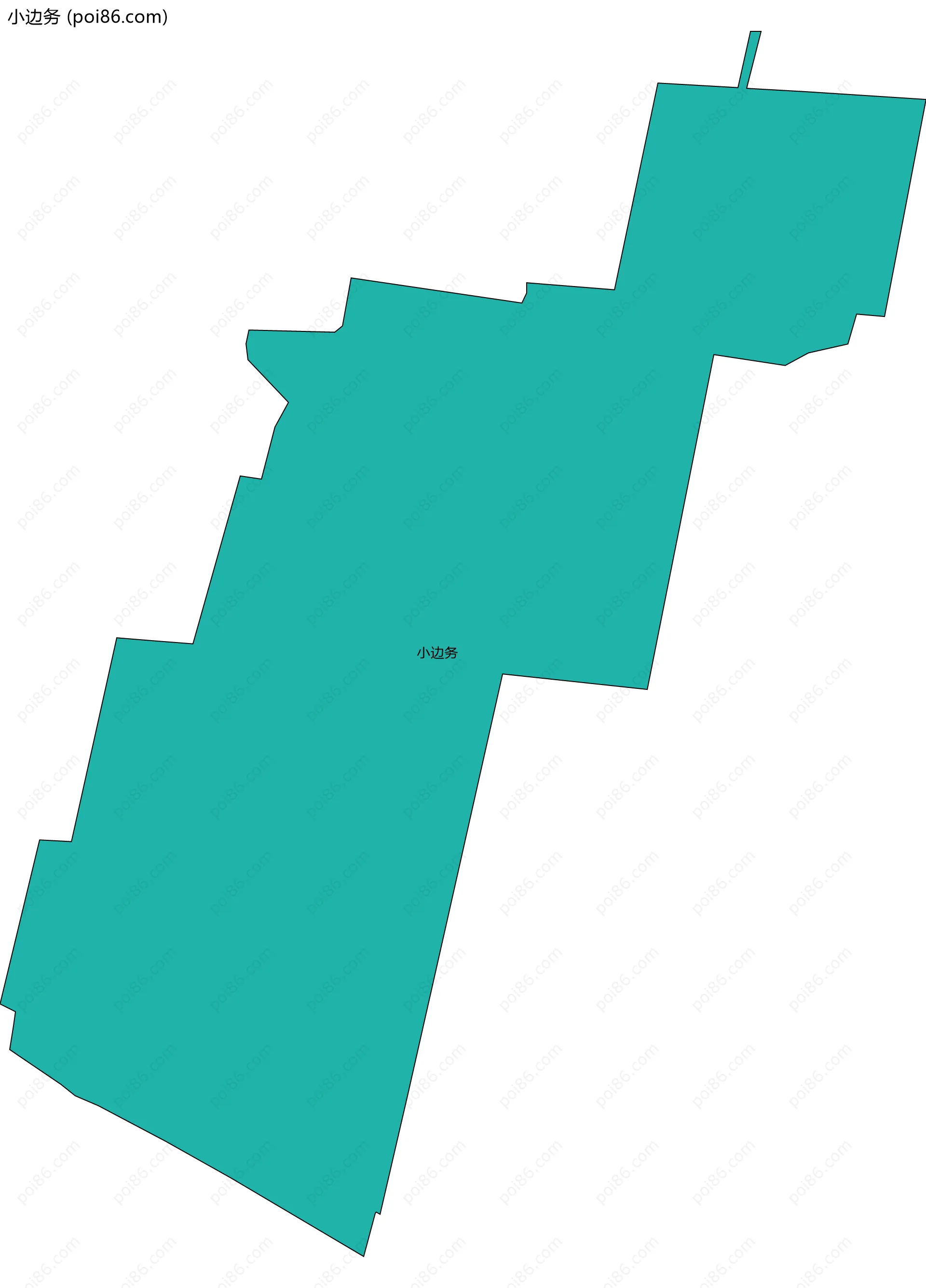 小边务边界地图