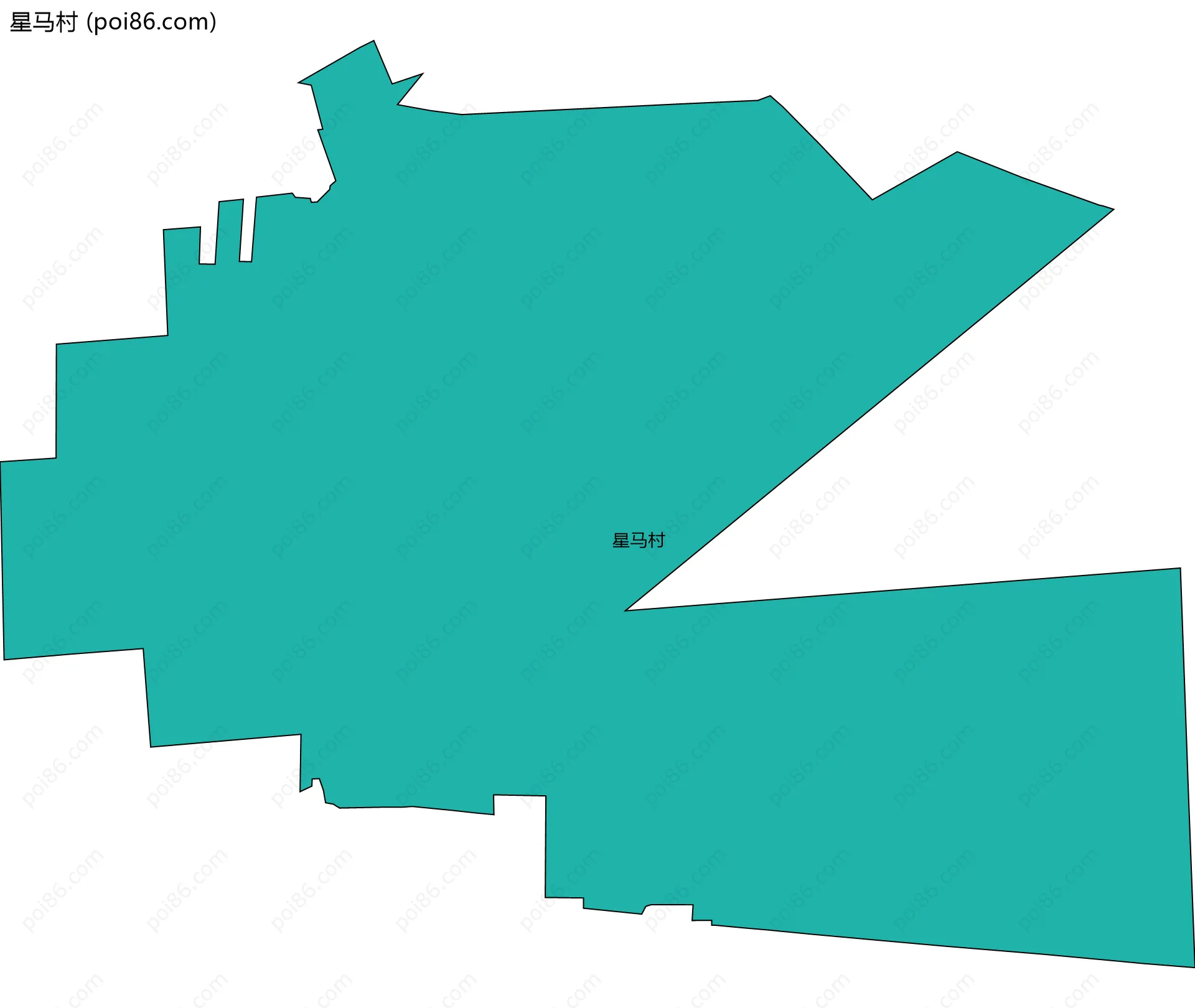 星马村边界地图