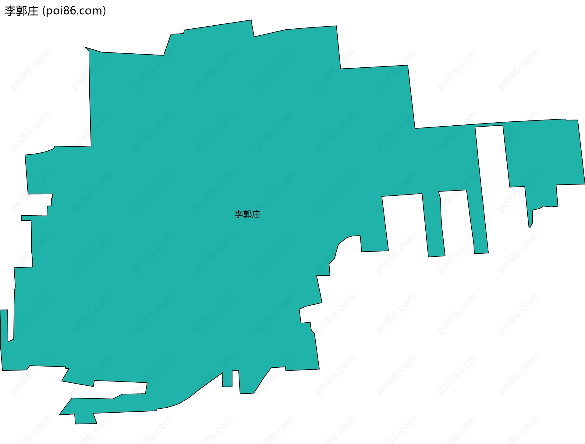 李郭庄边界地图