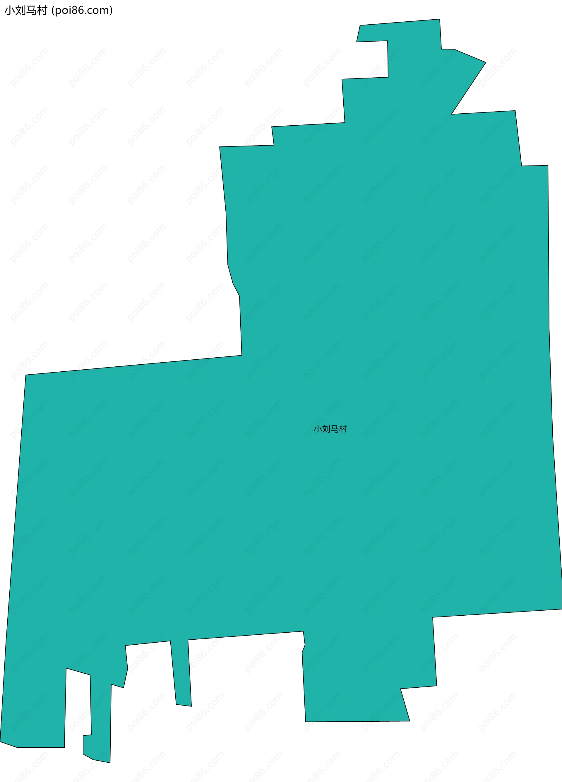 小刘马村边界地图