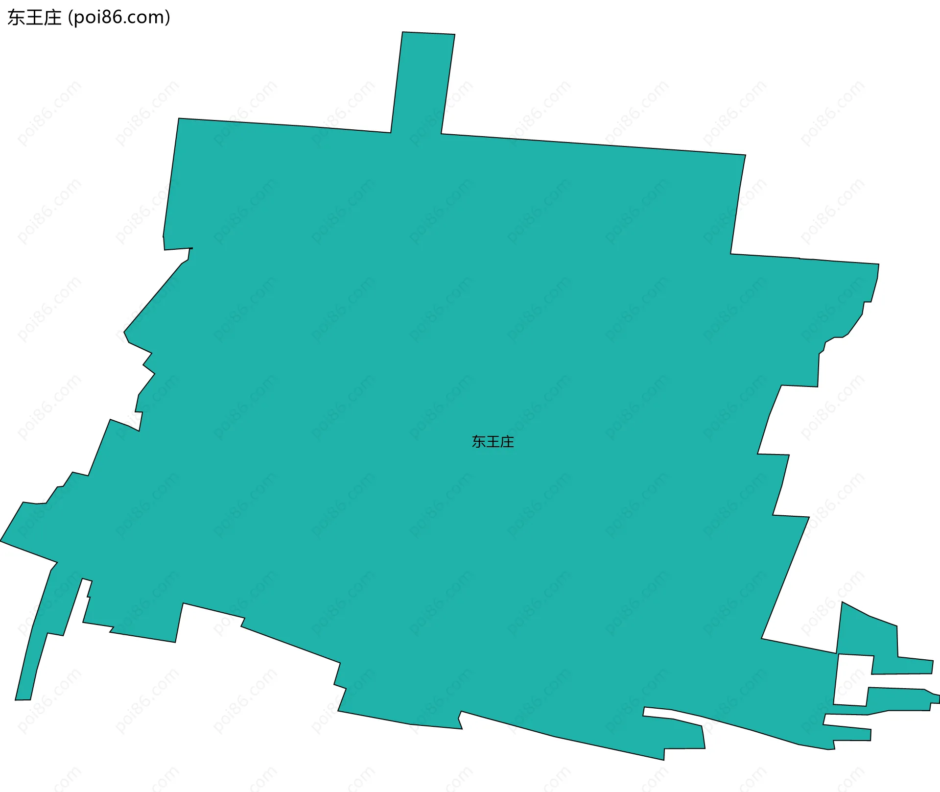 东王庄边界地图